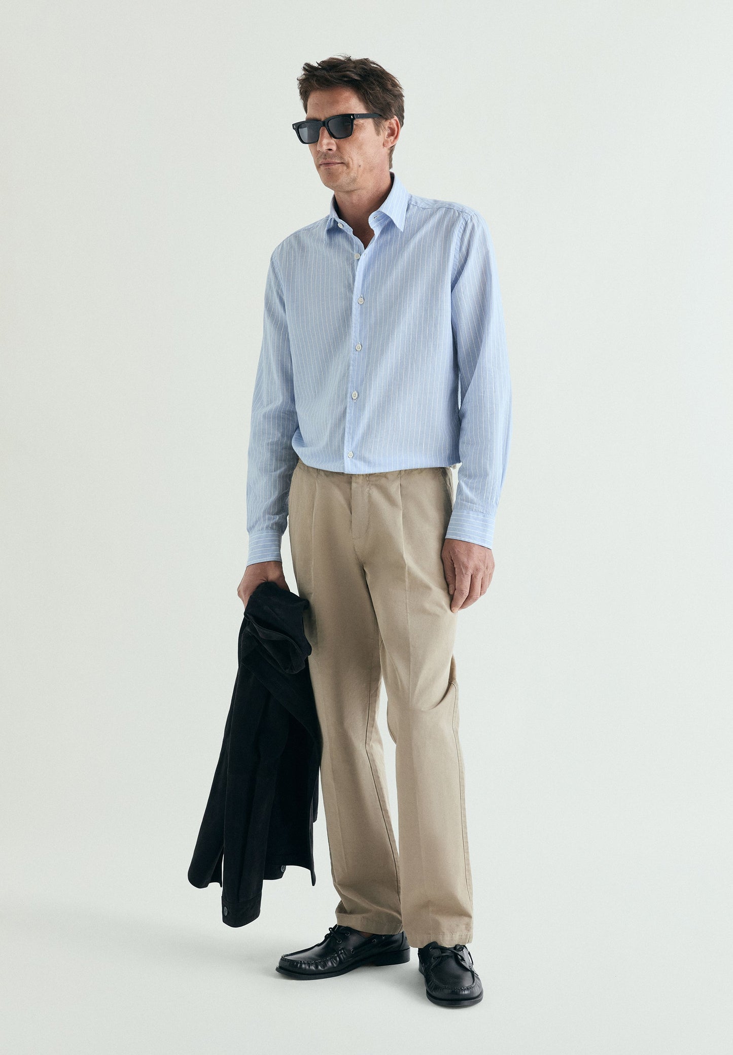 CAMISA ÀS RISCAS ALGODÃO REGULAR FIT