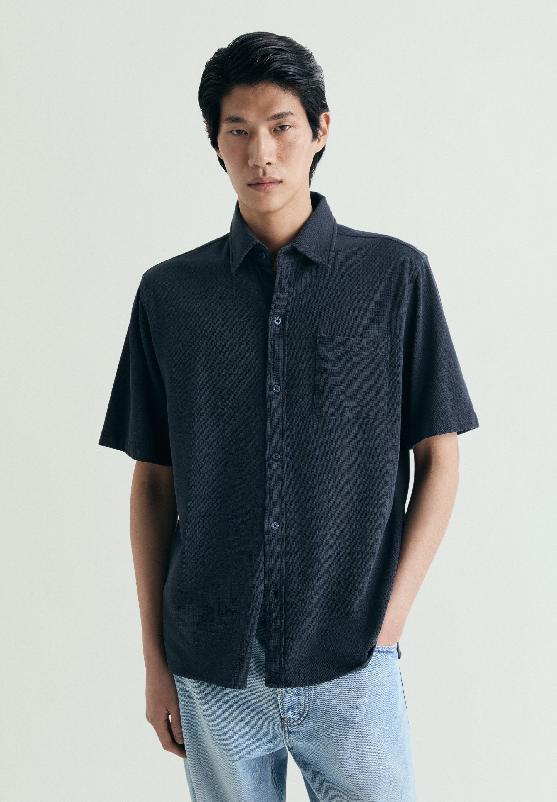 CAMISA PIQUÉ DE MANGA CURTA