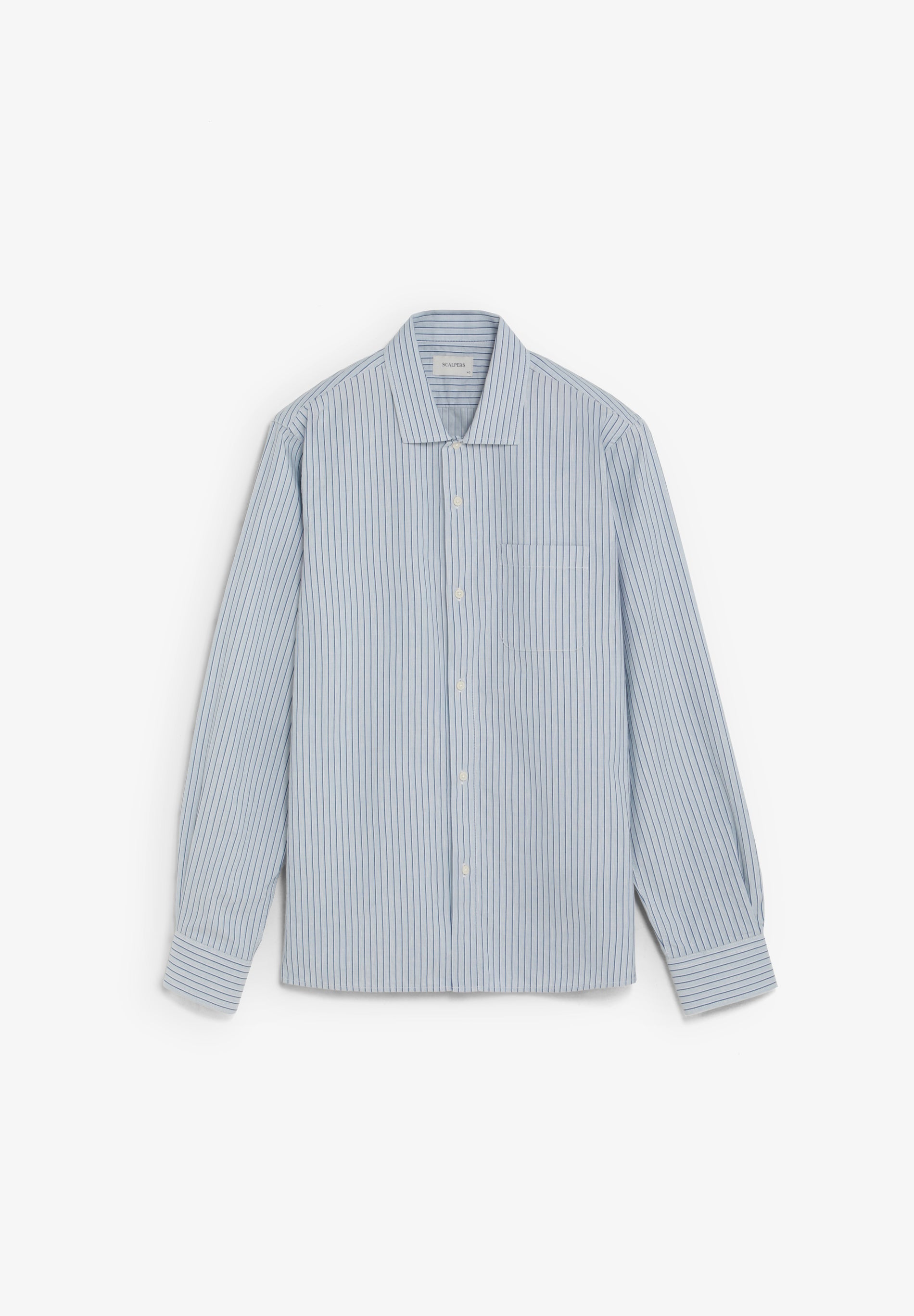 CAMISA ÀS RISCAS COM BOLSO