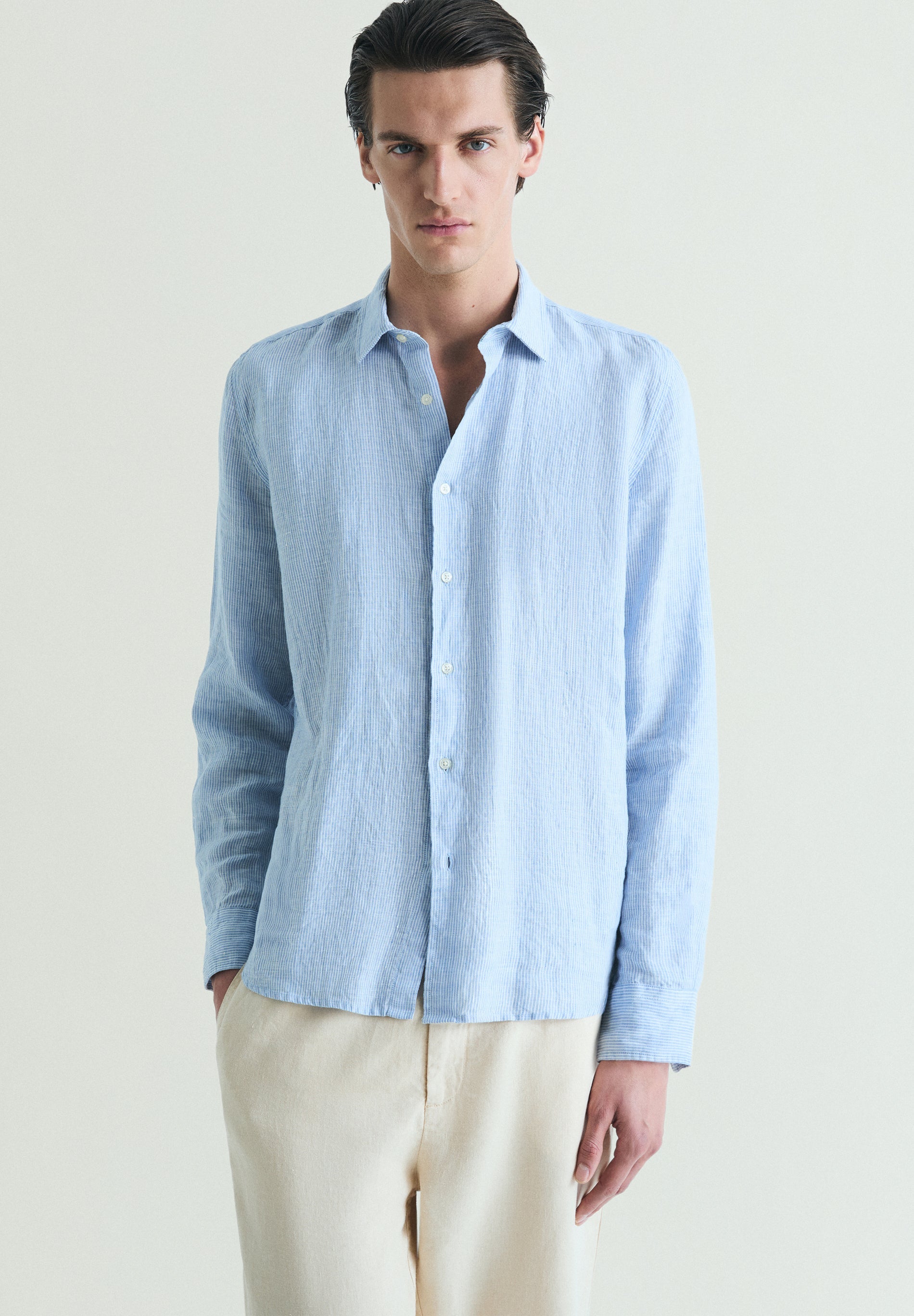 CAMISA DE LINHO SLIM FIT
