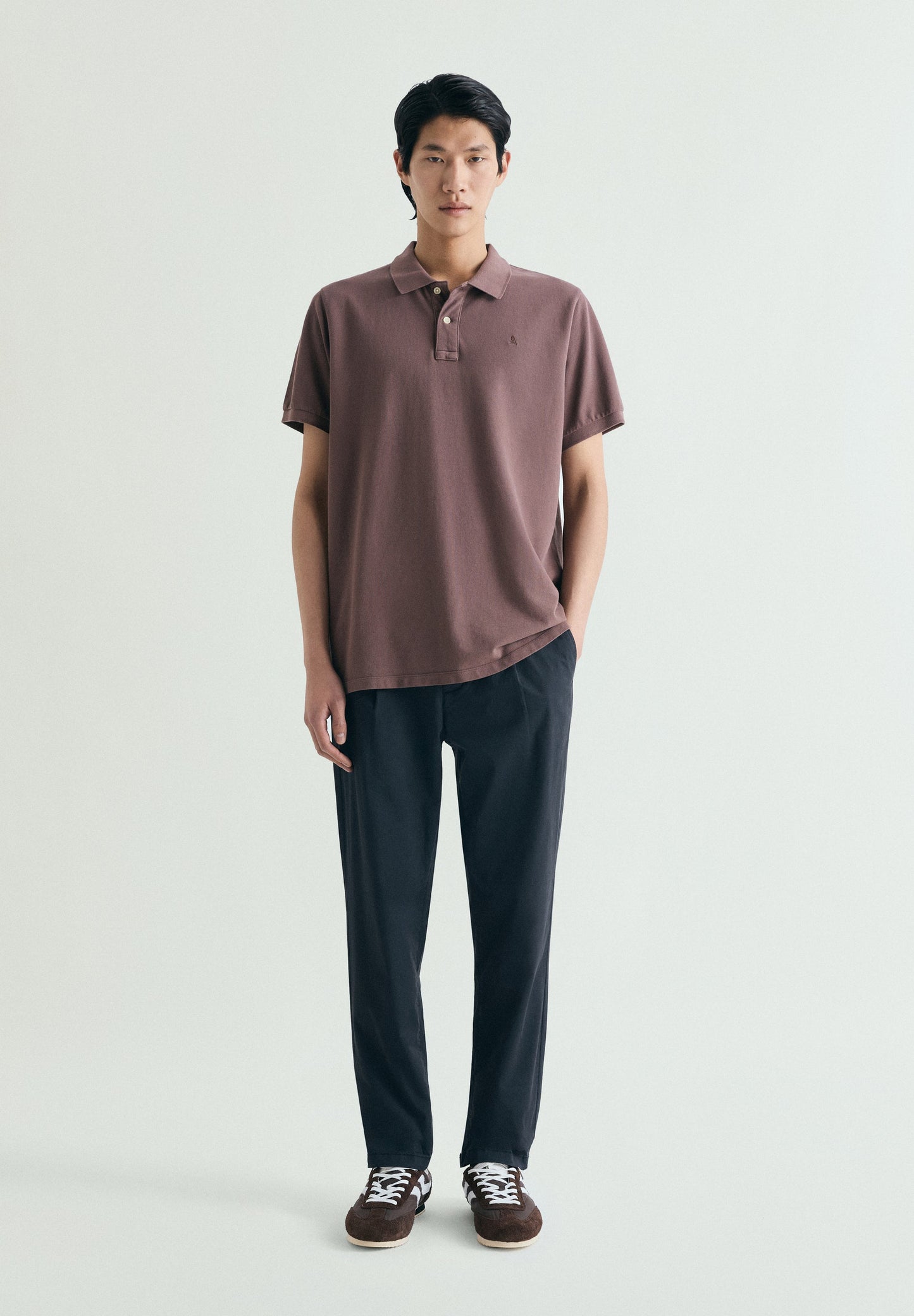 CAMISA POLO DE PIQUÉ COM BORDADO