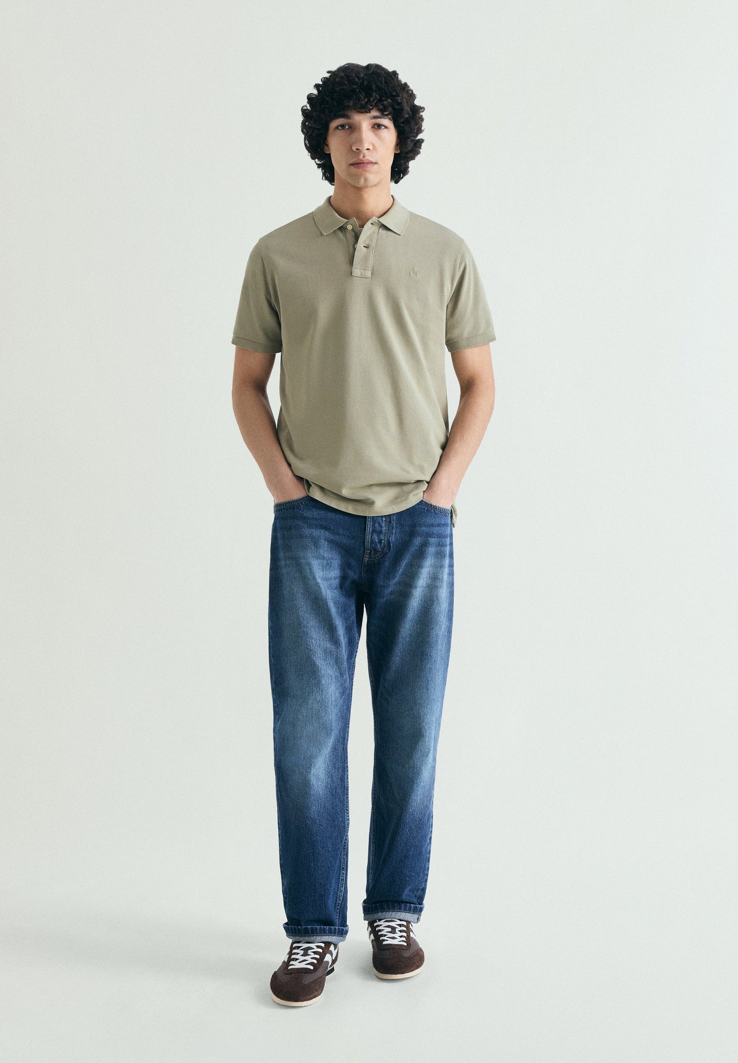 CAMISA POLO DE PIQUÉ COM BORDADO