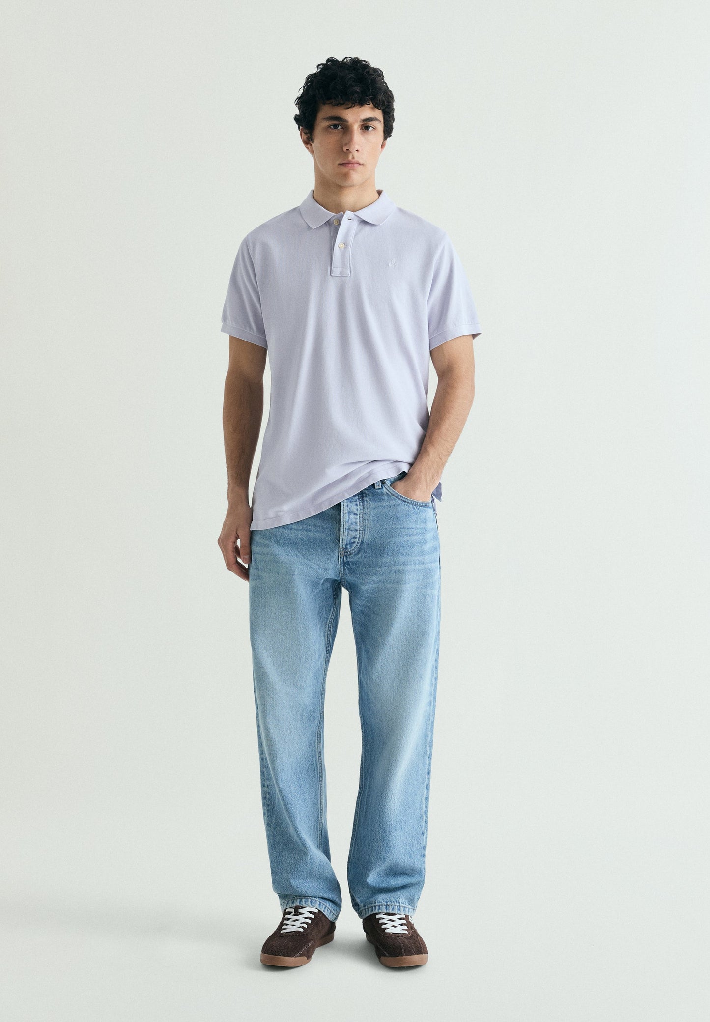 CAMISA POLO DE PIQUÉ COM BORDADO