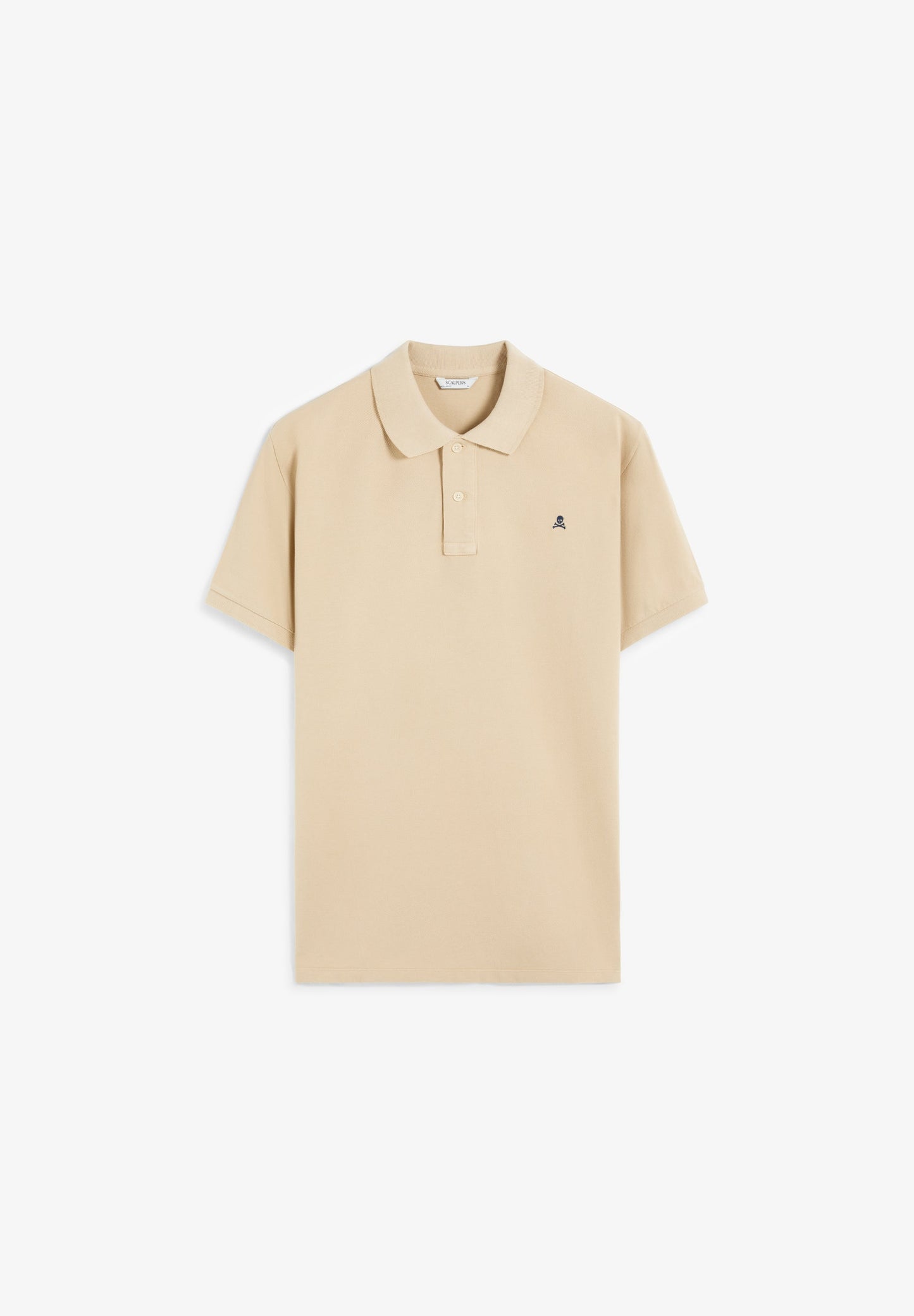 CAMISA POLO DE PIQUÉ BORDADO EM CONTRASTE