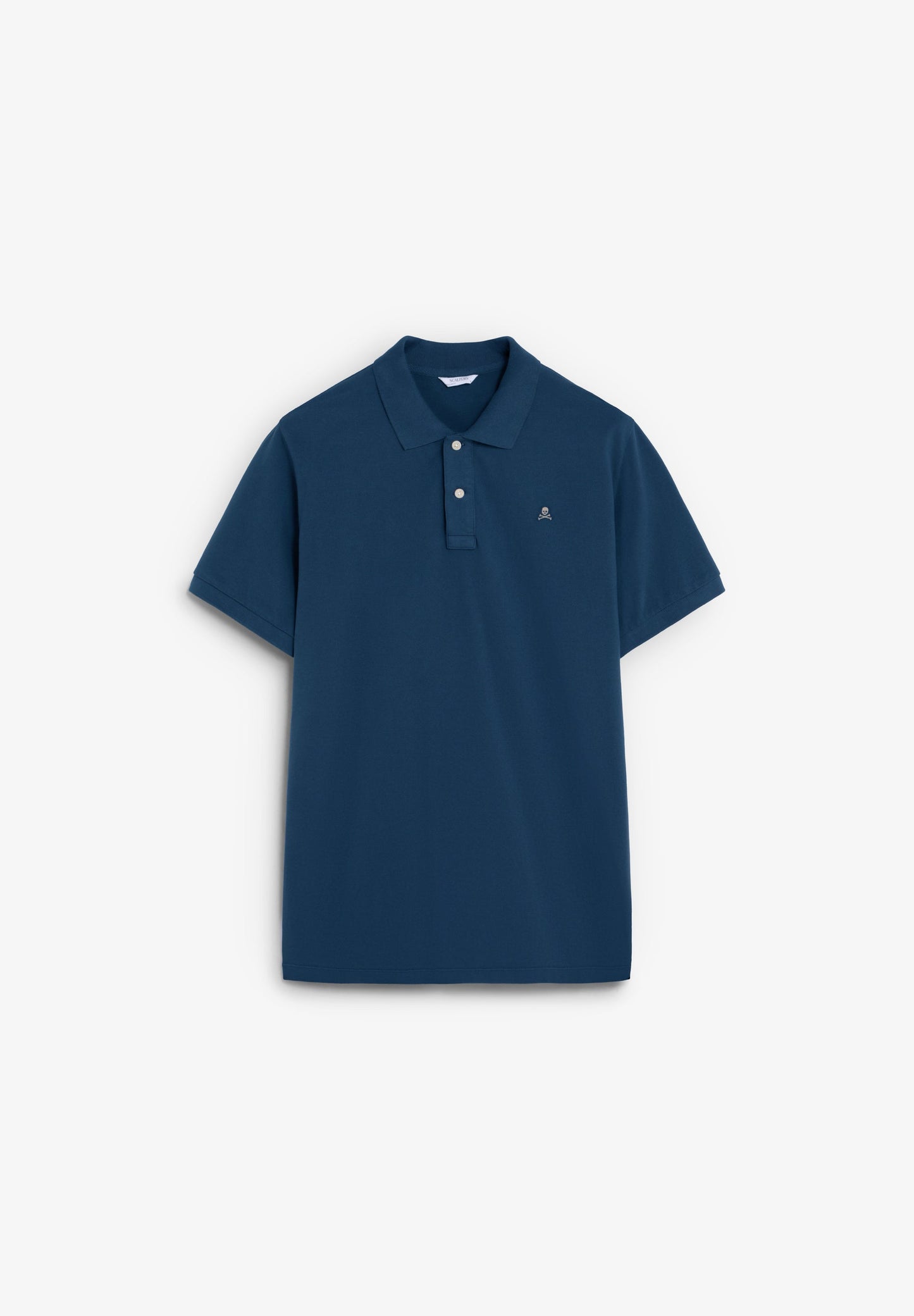 CAMISA POLO DE PIQUÉ BORDADO EM CONTRASTE