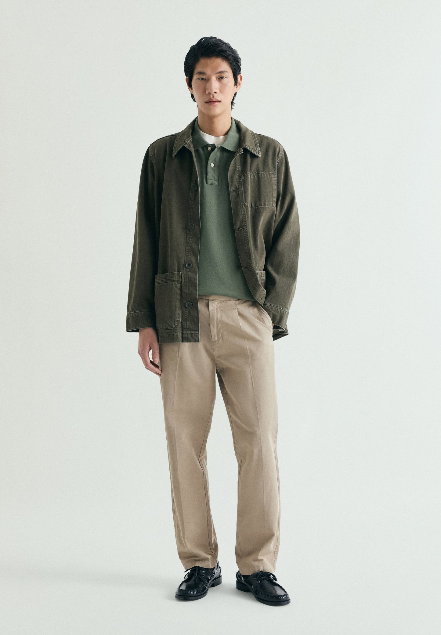 CAMISA POLO DE PIQUÉ BORDADO EM CONTRASTE