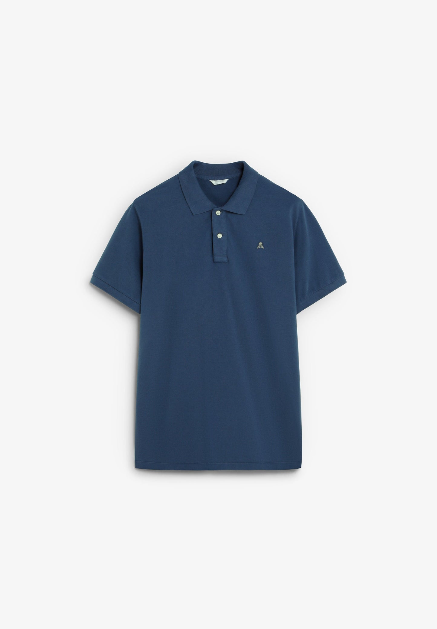 CAMISA POLO DE PIQUÉ BORDADO EM CONTRASTE