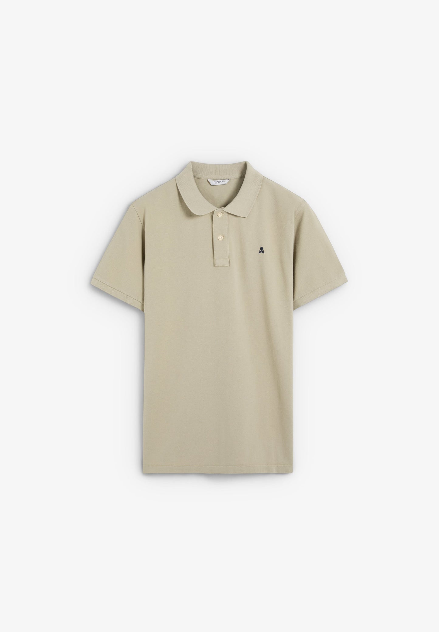 CAMISA POLO DE PIQUÉ BORDADO EM CONTRASTE