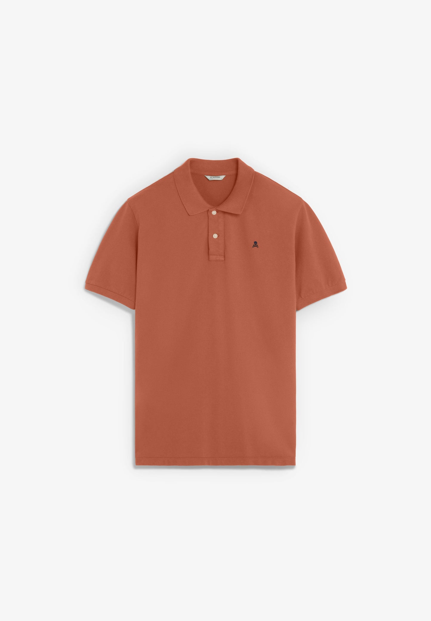 CAMISA POLO DE PIQUÉ BORDADO EM CONTRASTE