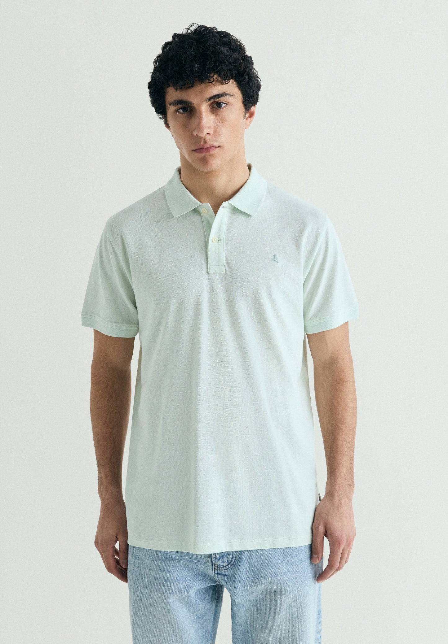 CAMISA POLO SKULL EM CONTRASTE