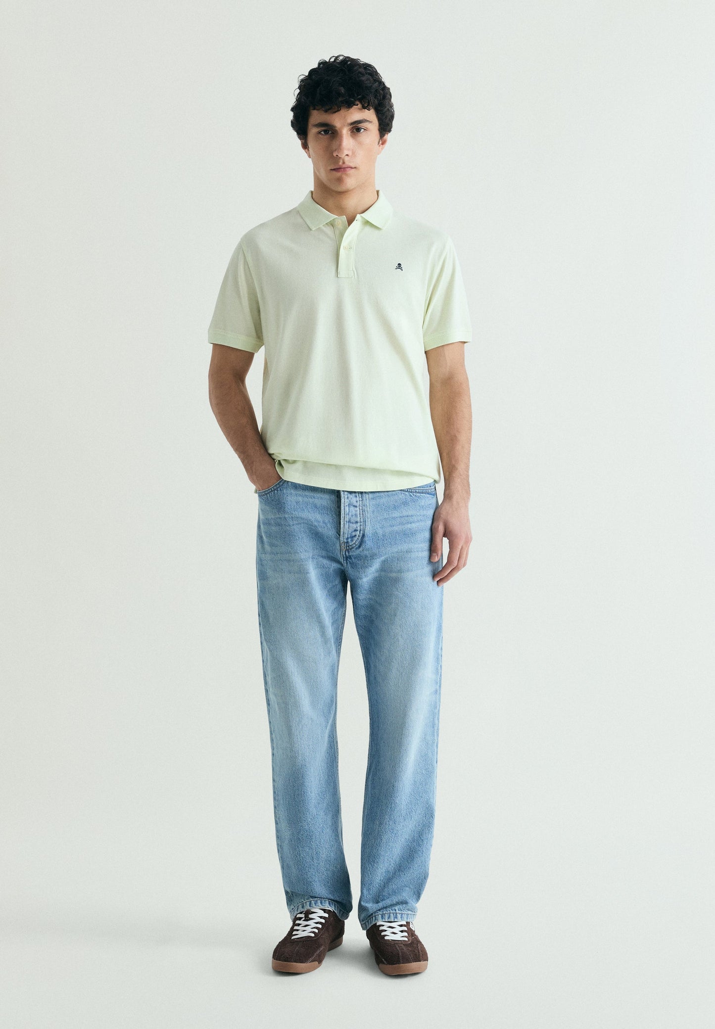 CAMISA POLO SKULL EM CONTRASTE