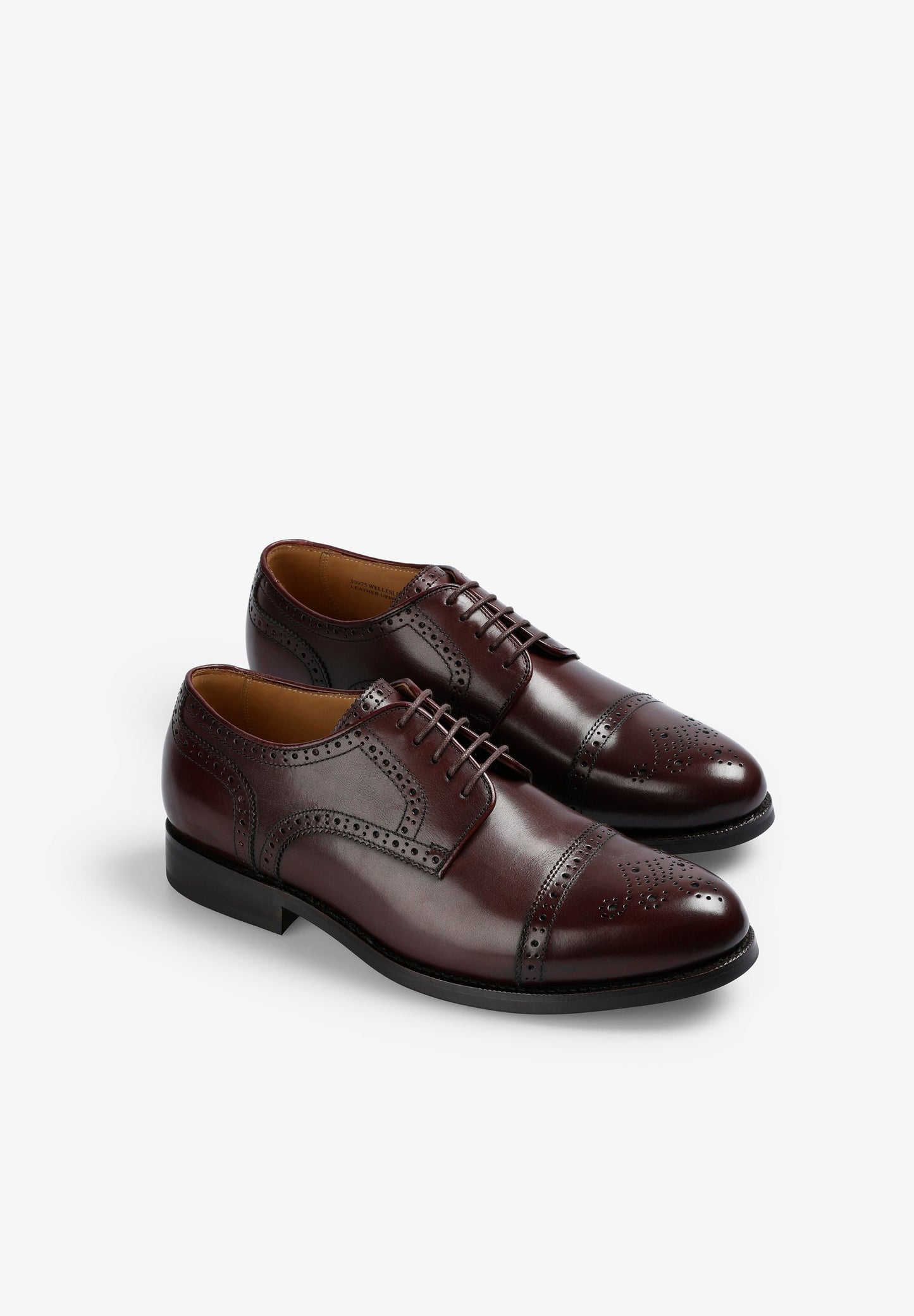 SAPATOS DERBY BROGUE DE PELE