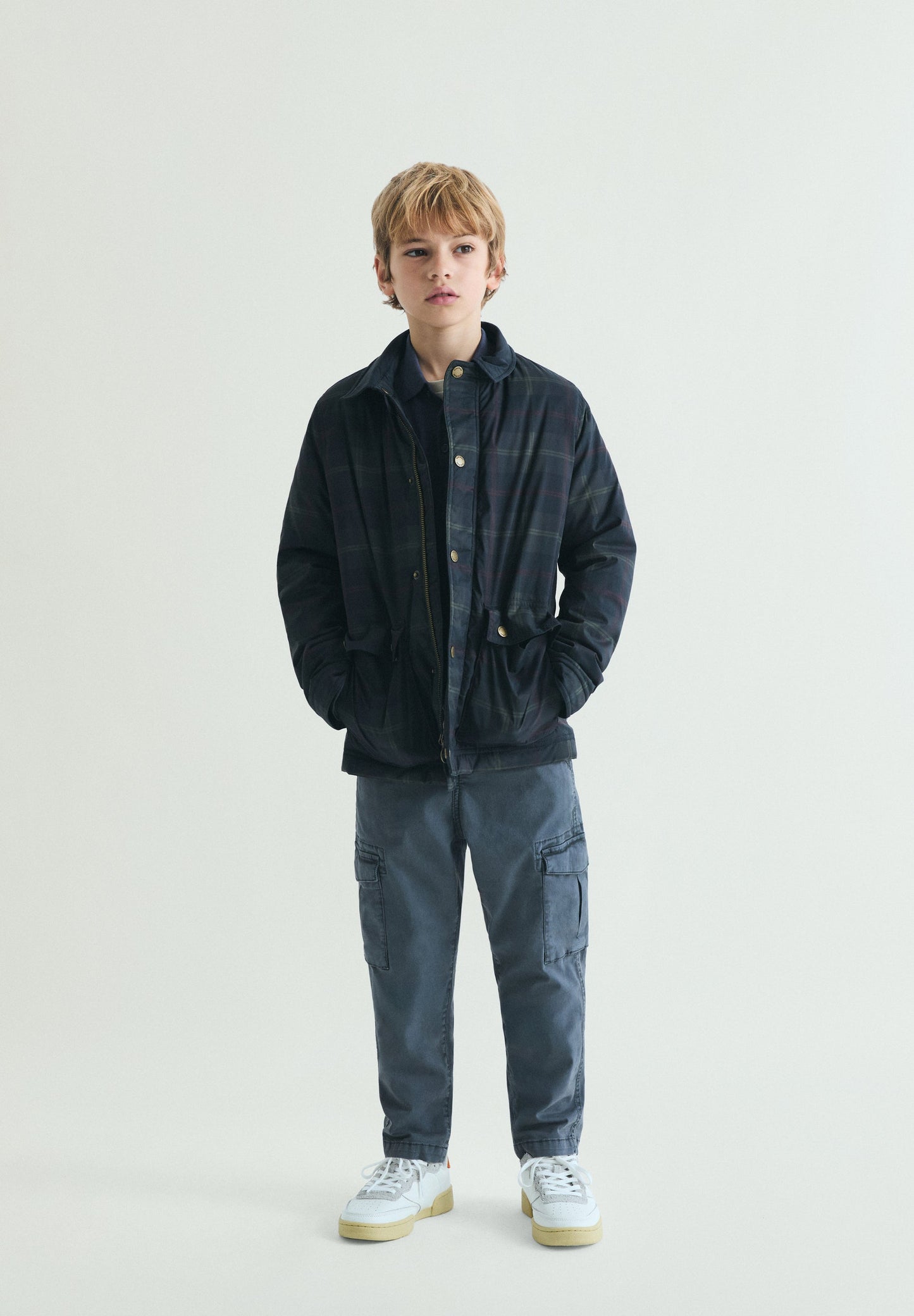 CARDIGAN ENCERADO XADREZ