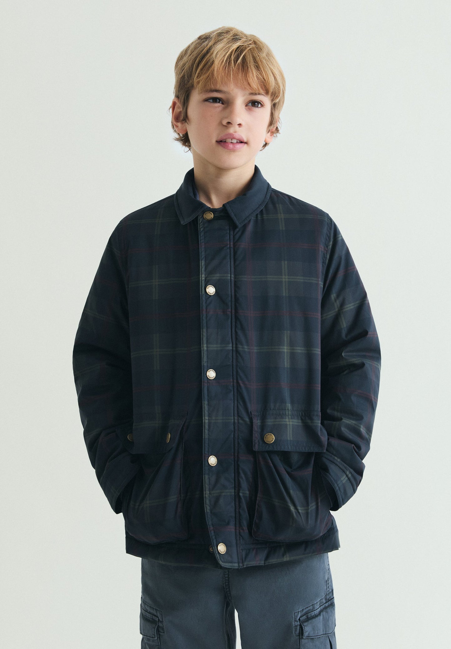 CARDIGAN ENCERADO XADREZ