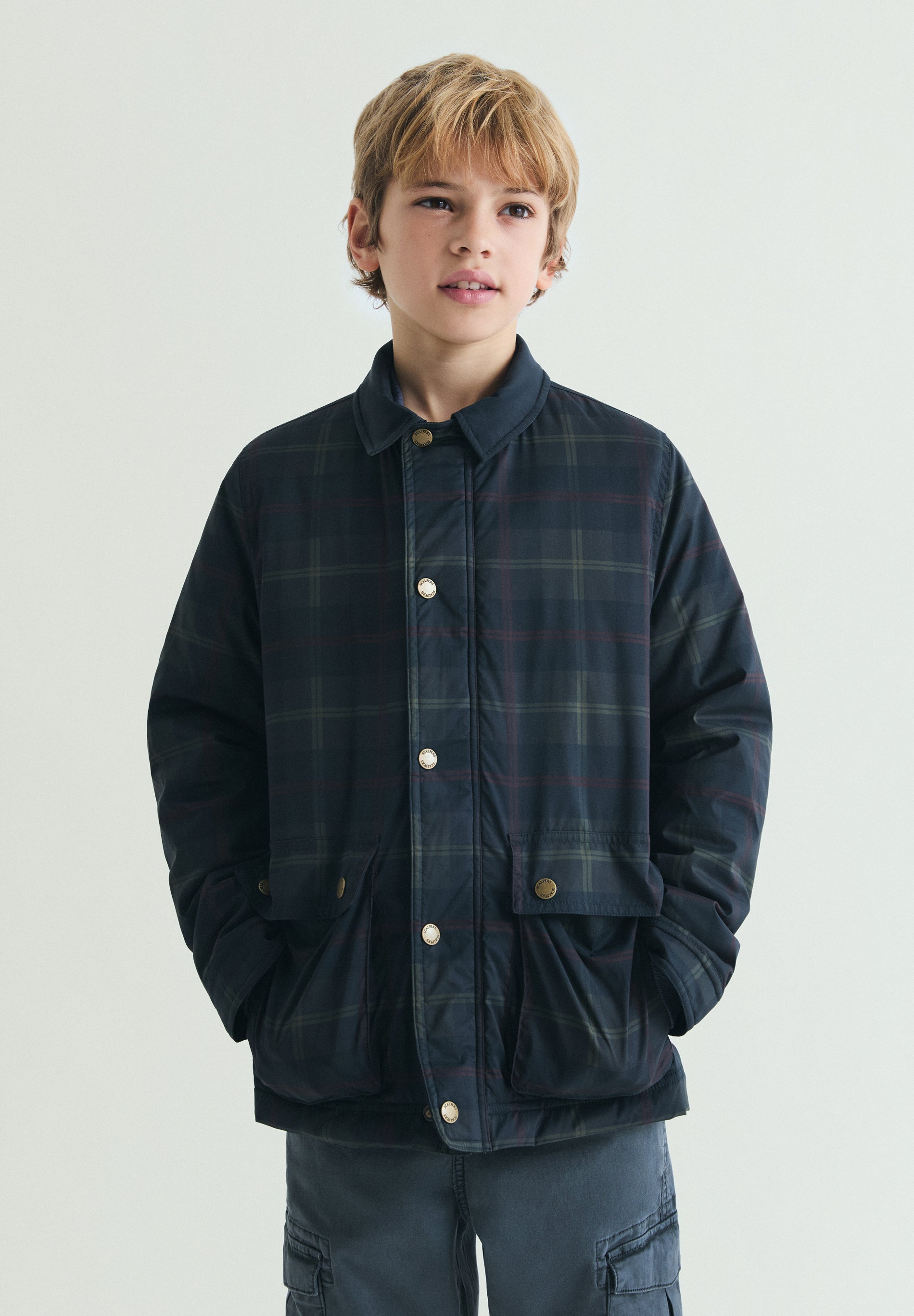 CARDIGAN ENCERADO XADREZ