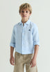 CAMISA DE LINHO ÀS RISCAS
