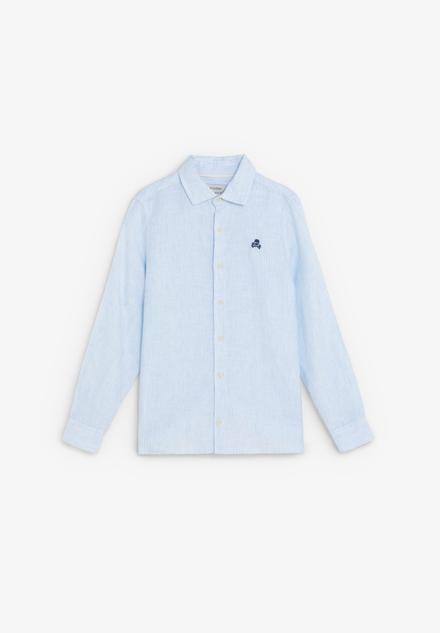CAMISA DE LINHO ÀS RISCAS
