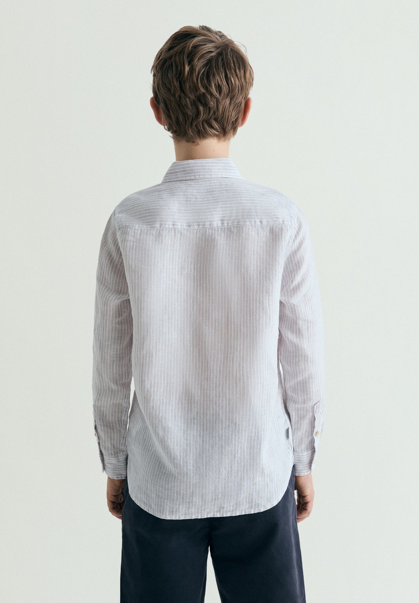 CAMISA DE LINHO ÀS RISCAS