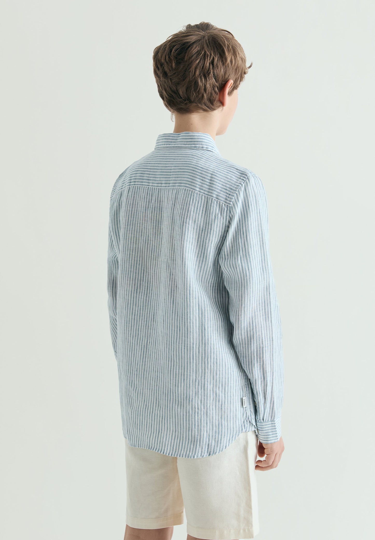 CAMISA DE LINHO ÀS RISCAS