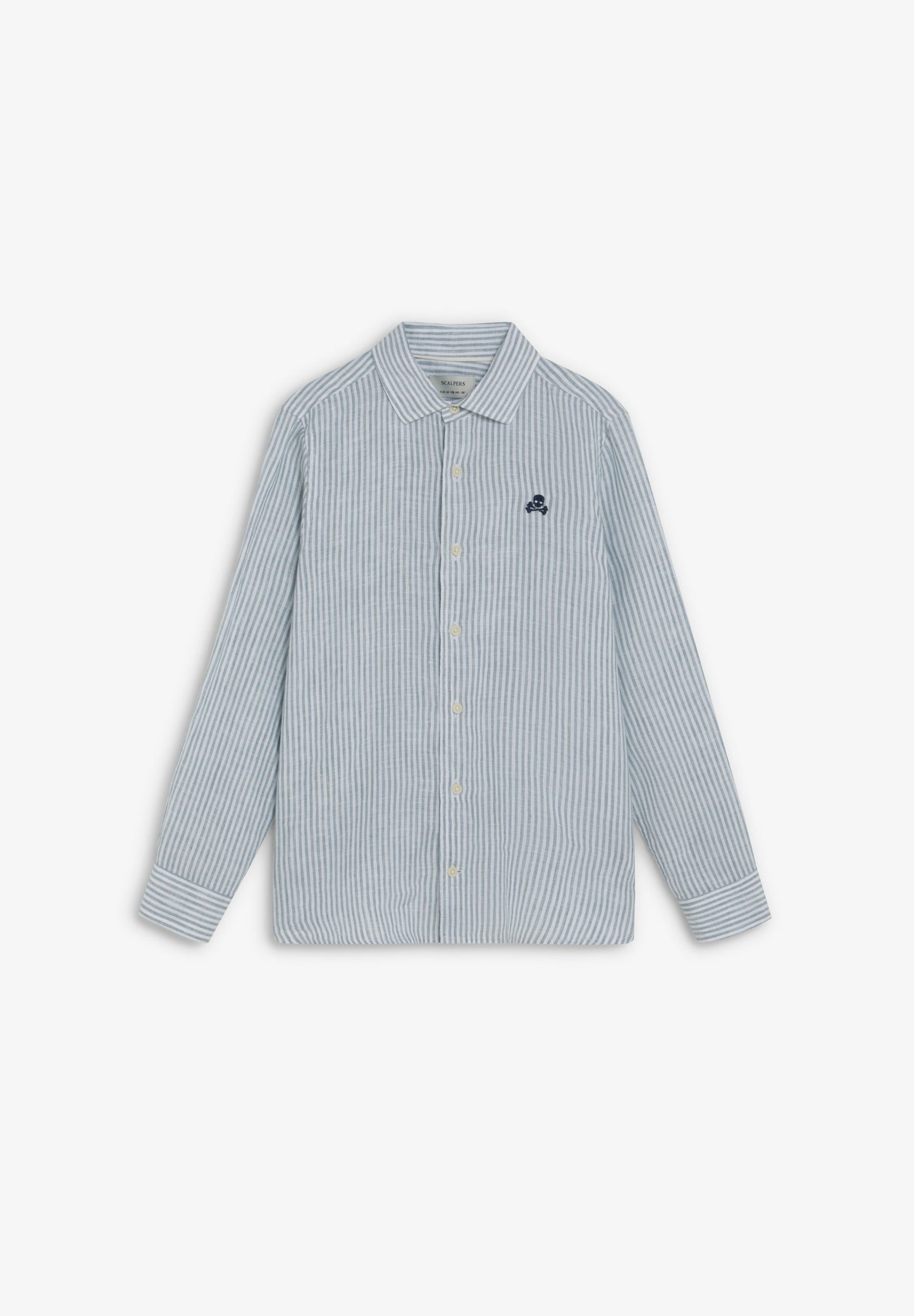 CAMISA DE LINHO ÀS RISCAS