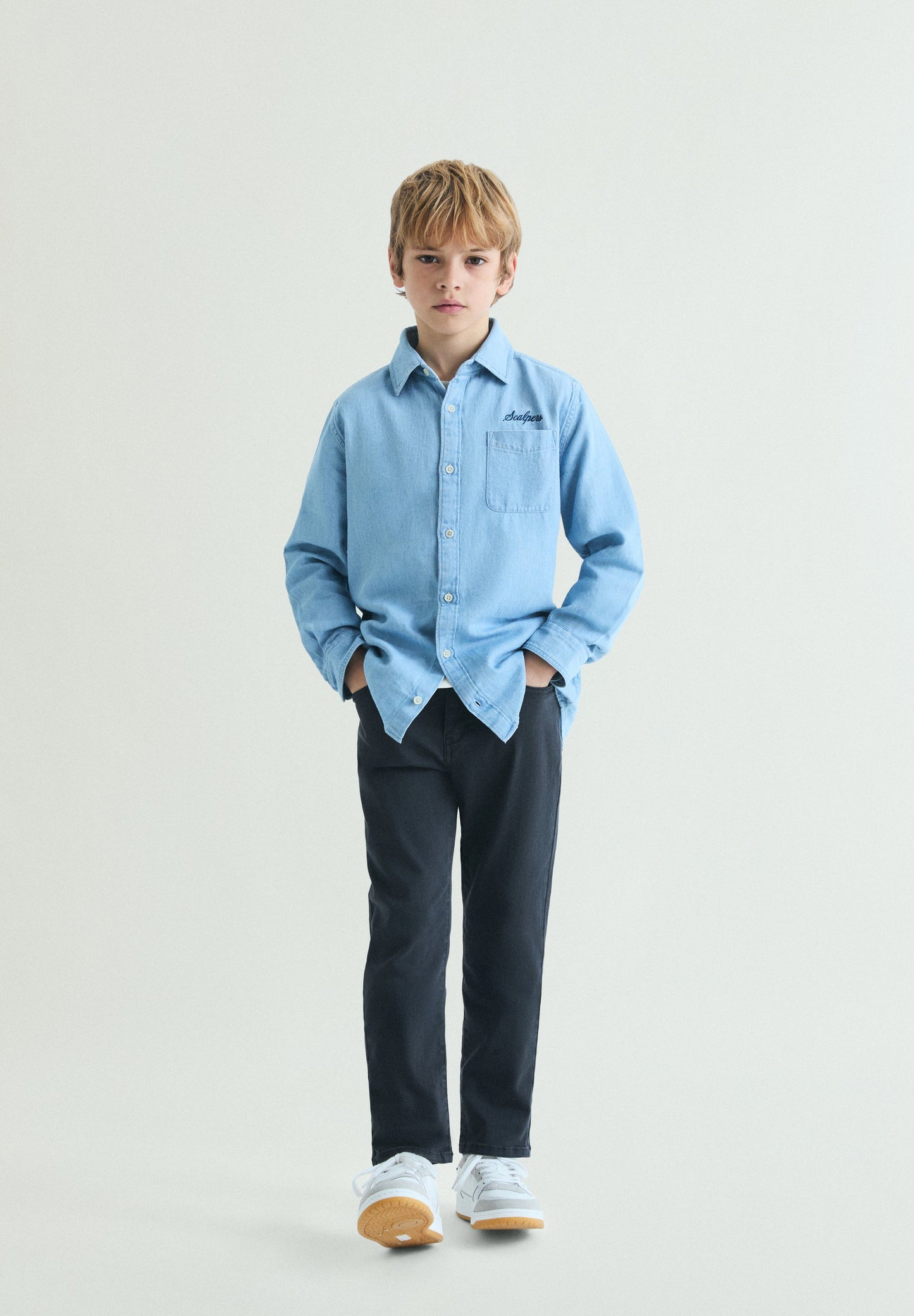 CAMISA VINTAGE DENIM LOGÓTIPO
