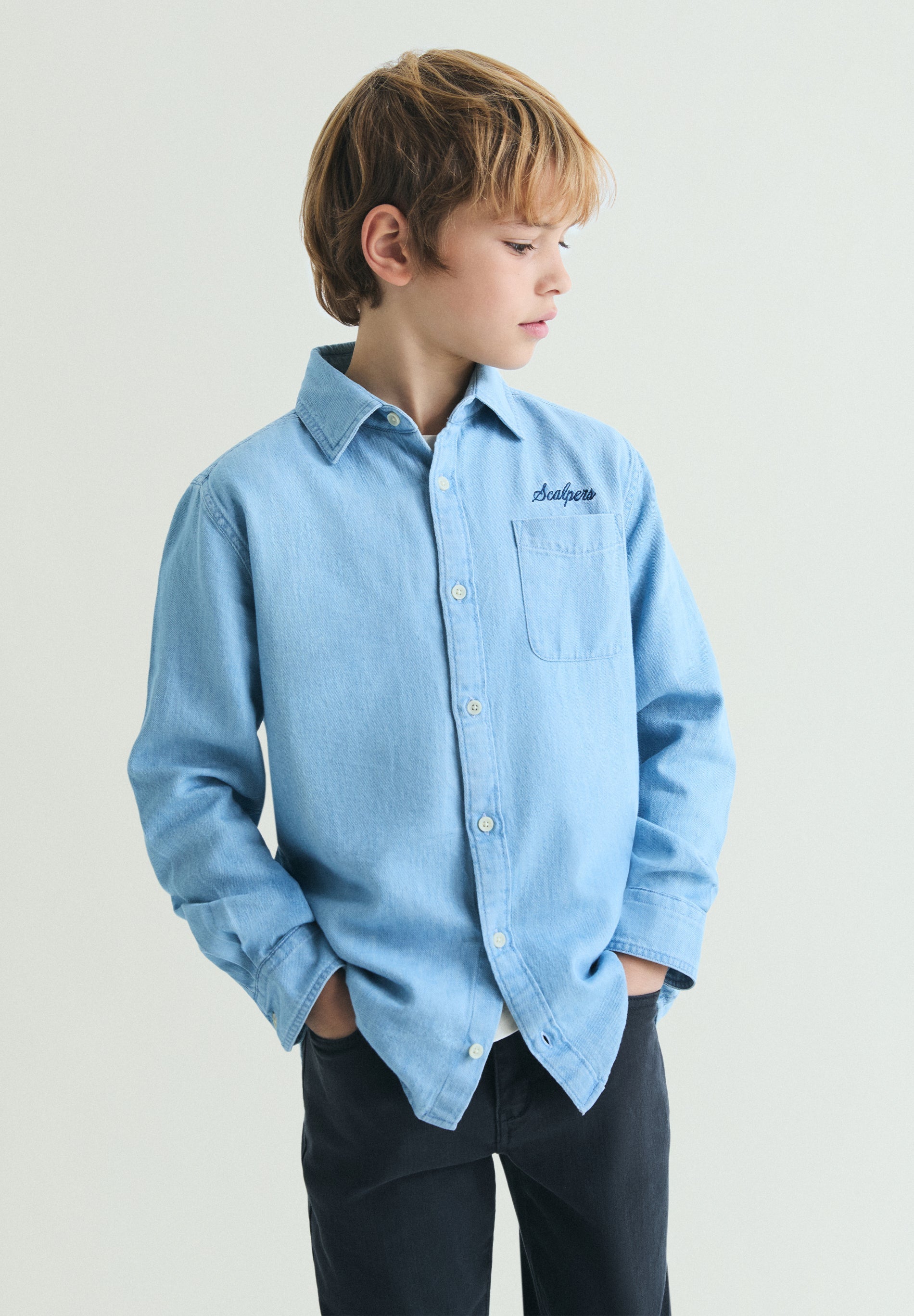 CAMISA VINTAGE DENIM LOGÓTIPO
