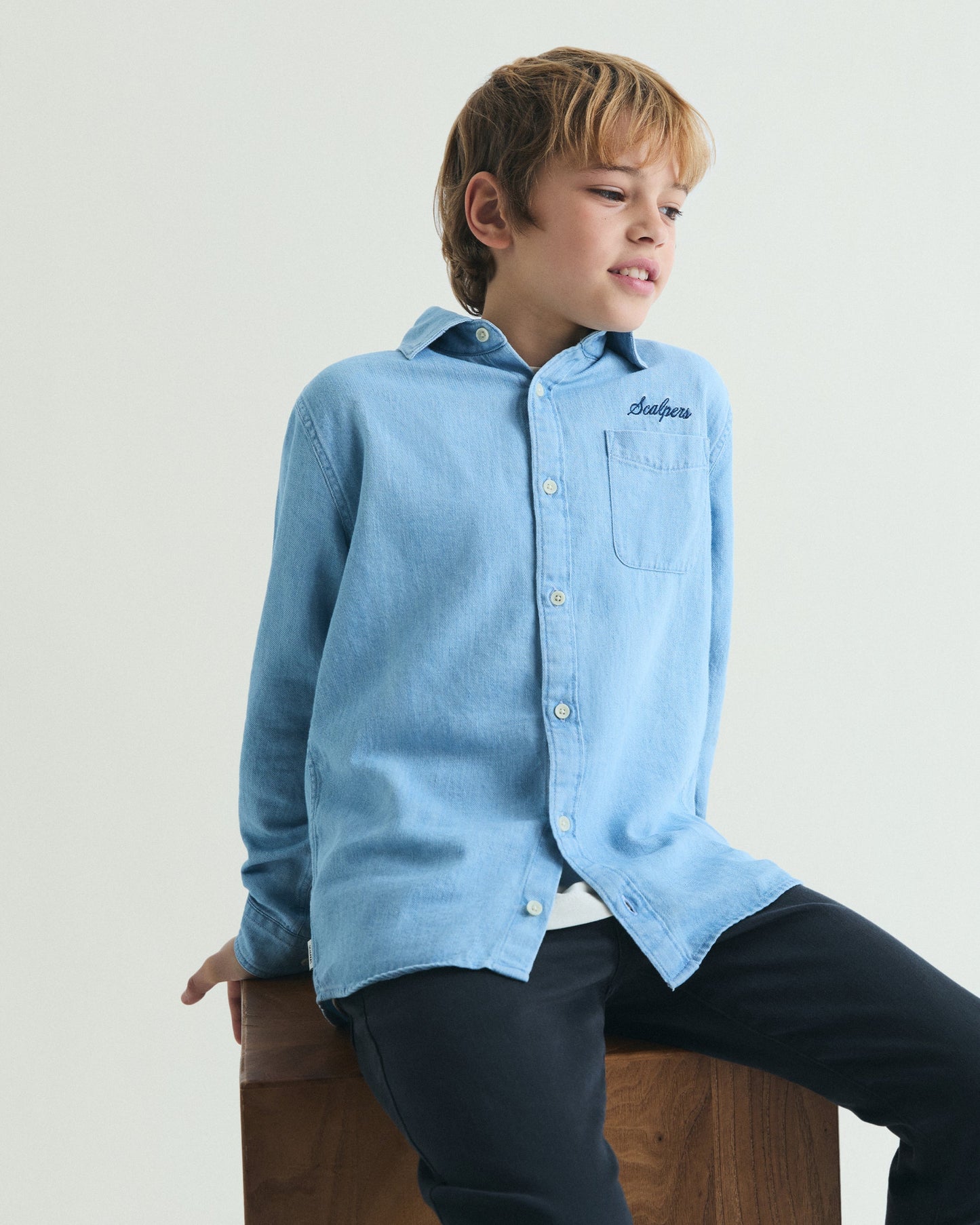 CAMISA VINTAGE DENIM LOGÓTIPO