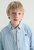 CAMISA DENIM DECOTE COM BOTÕES