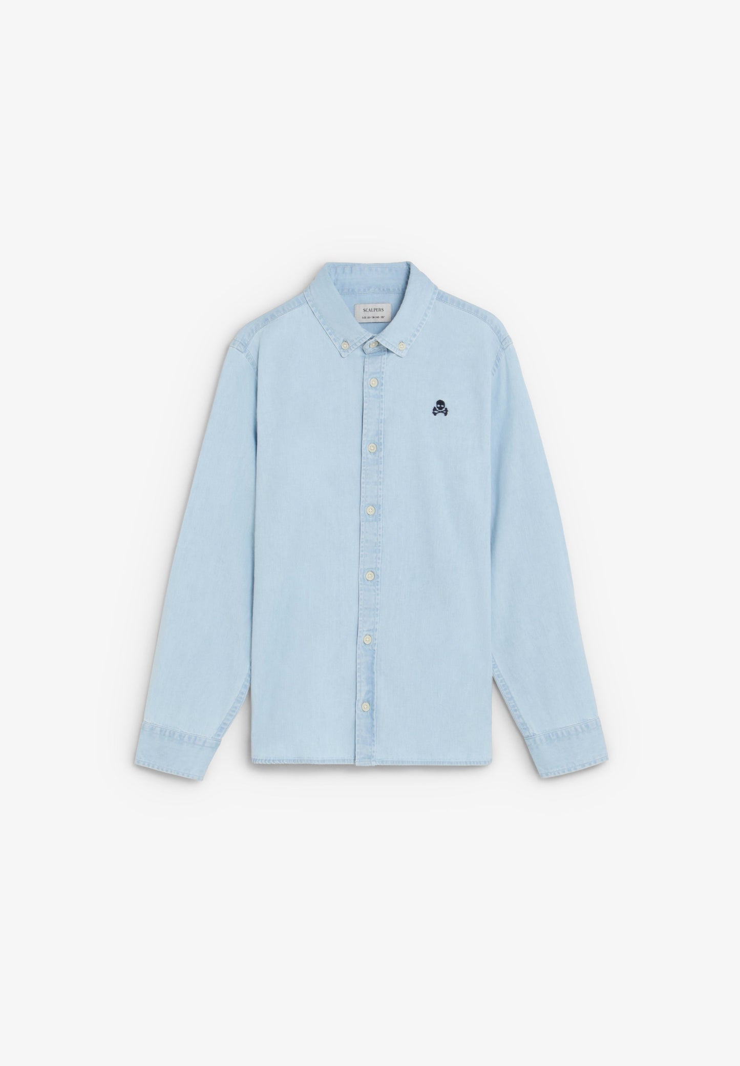 CAMISA DENIM DECOTE COM BOTÕES