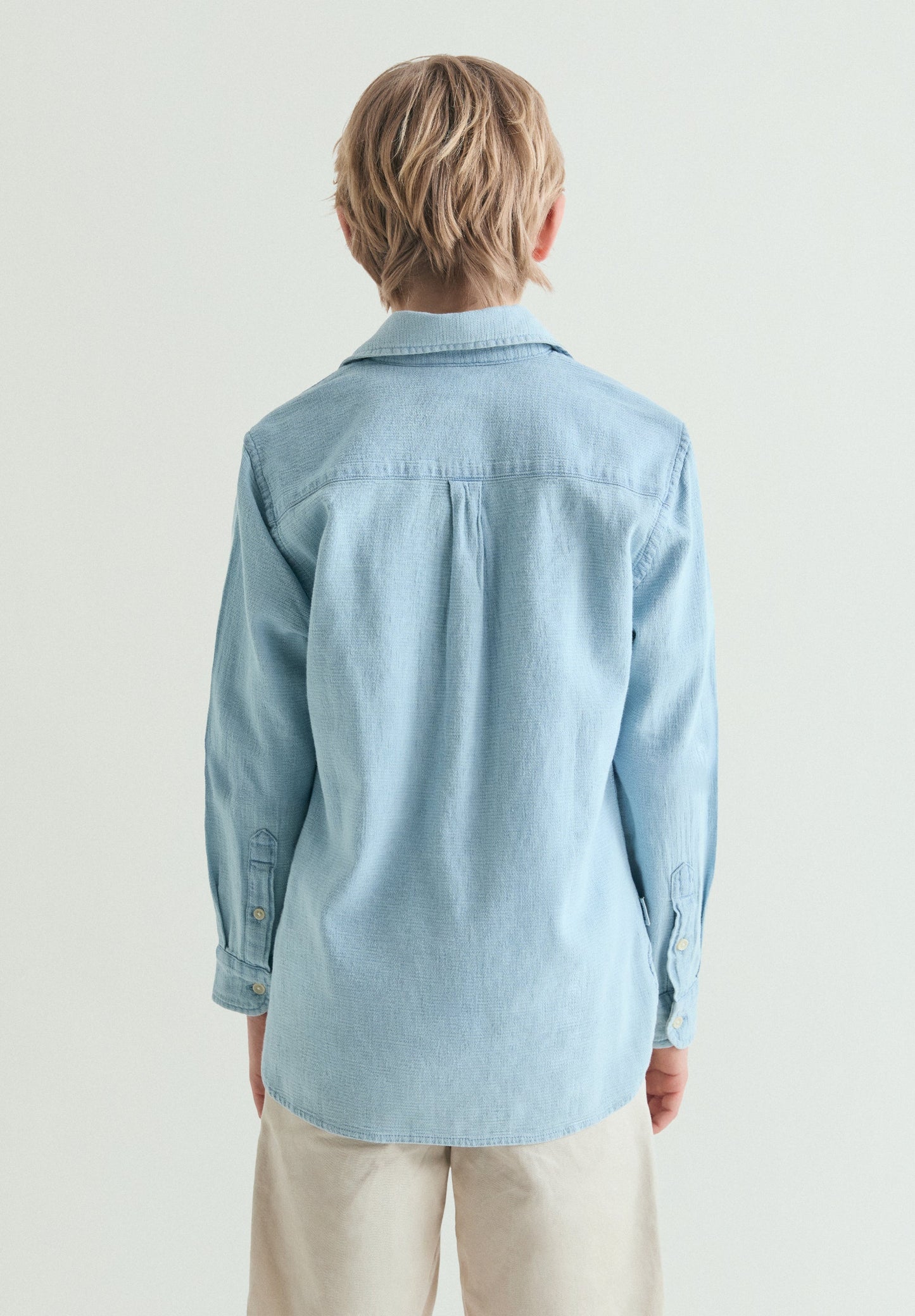T-SHIRT DENIM DE MANGA COMPRIDA