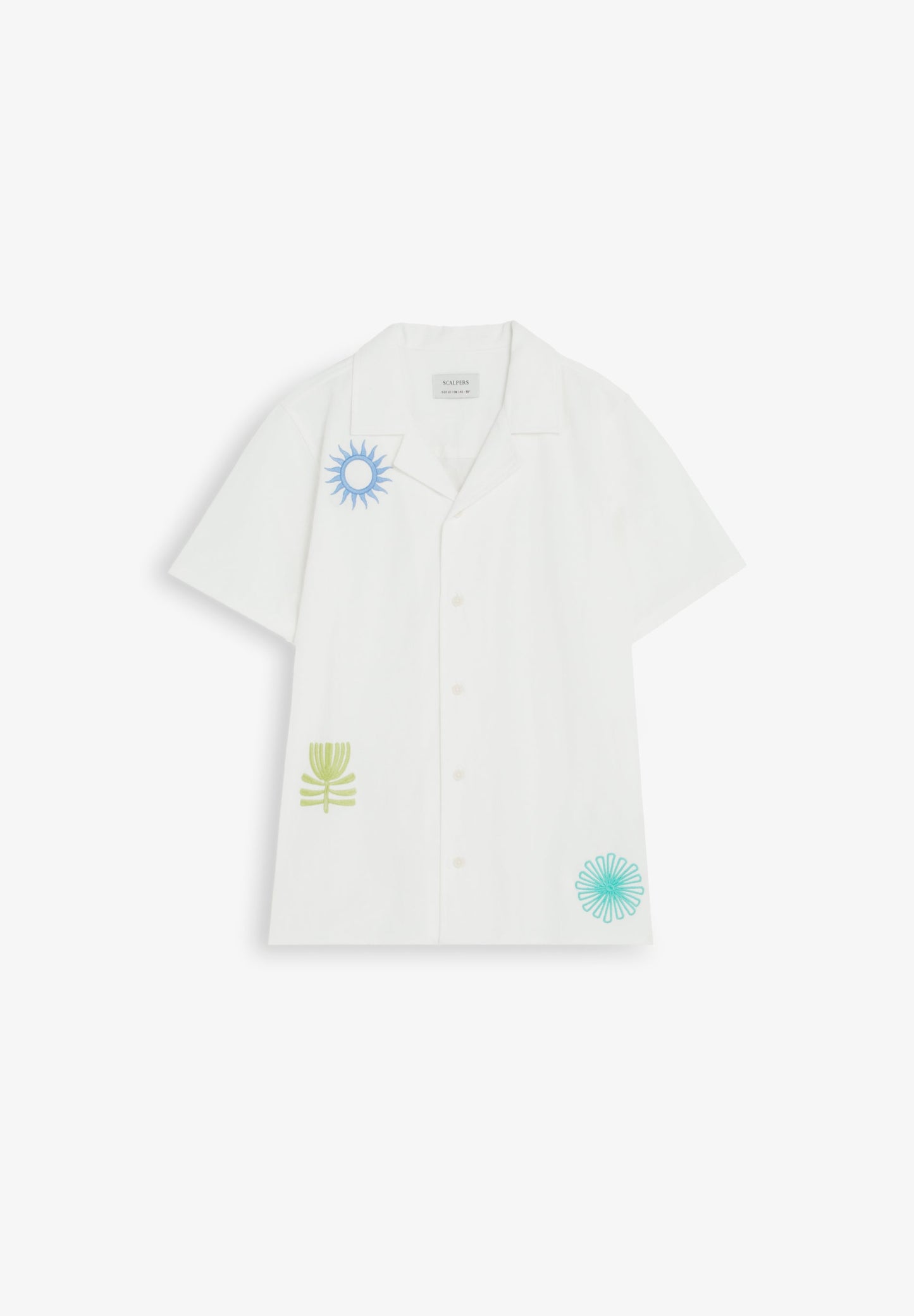 CAMISA DE MANGA CURTA COM BORDADOS