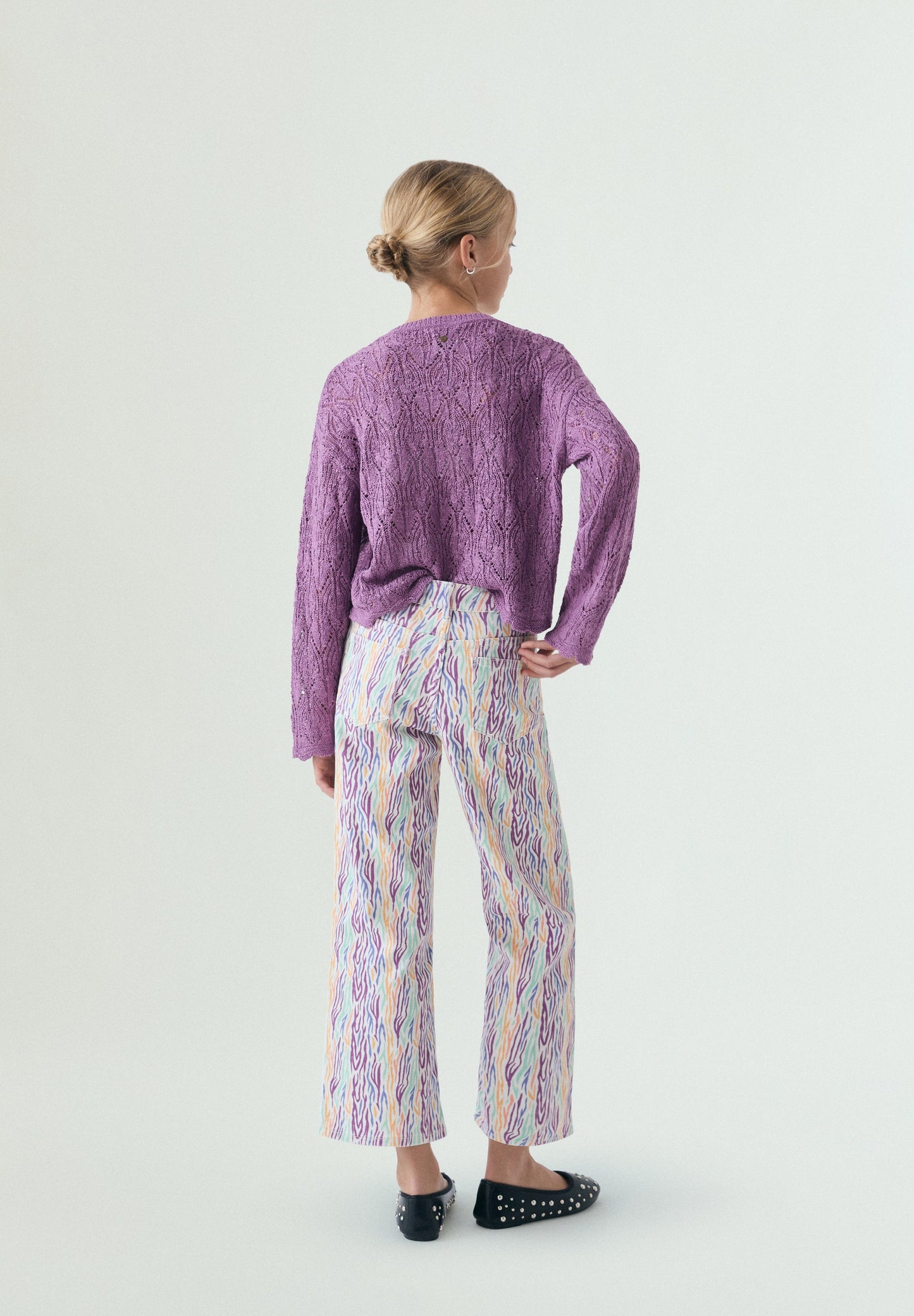 CALÇAS WIDE LEG MULTICOLOR
