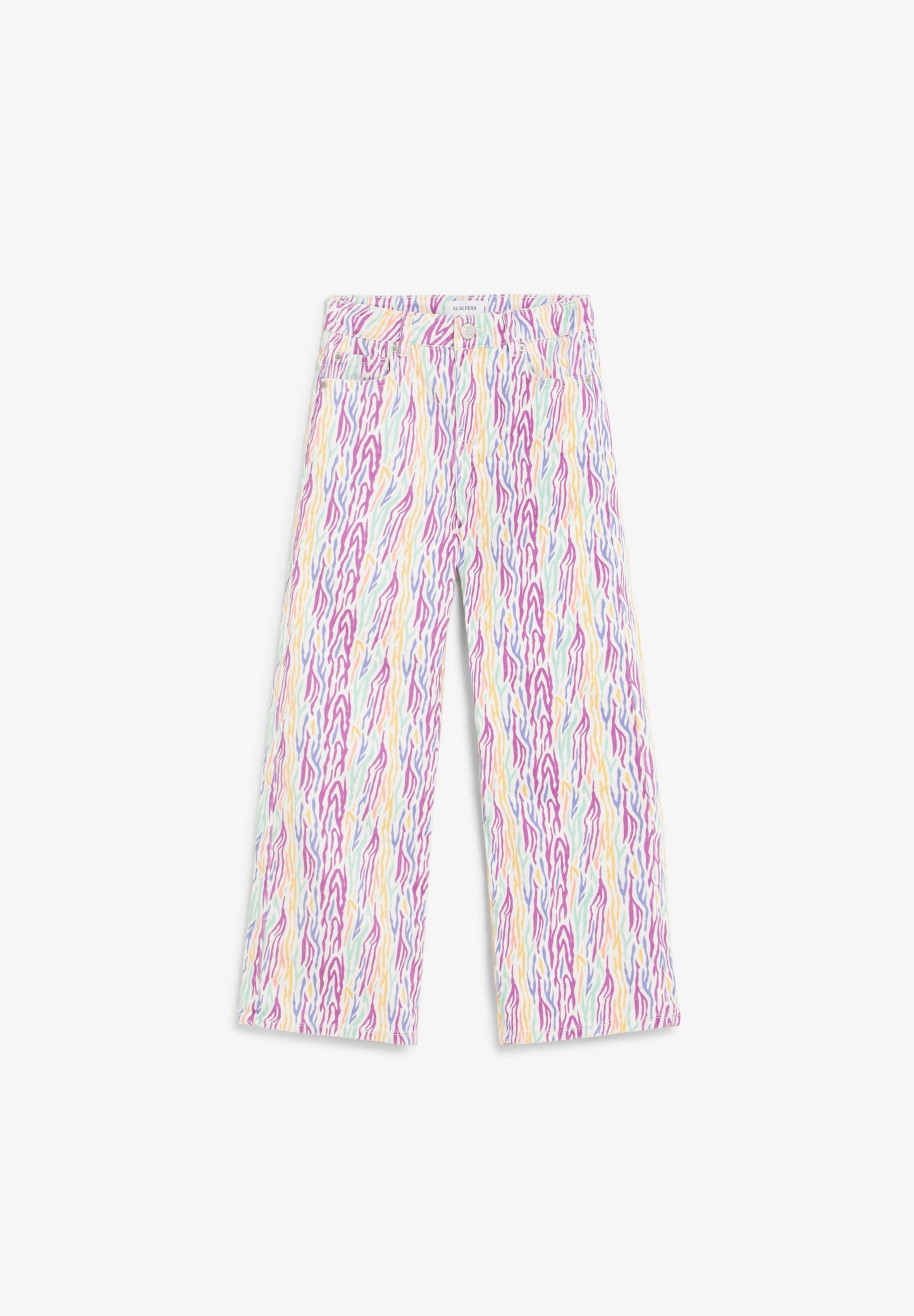 CALÇAS WIDE LEG MULTICOLOR