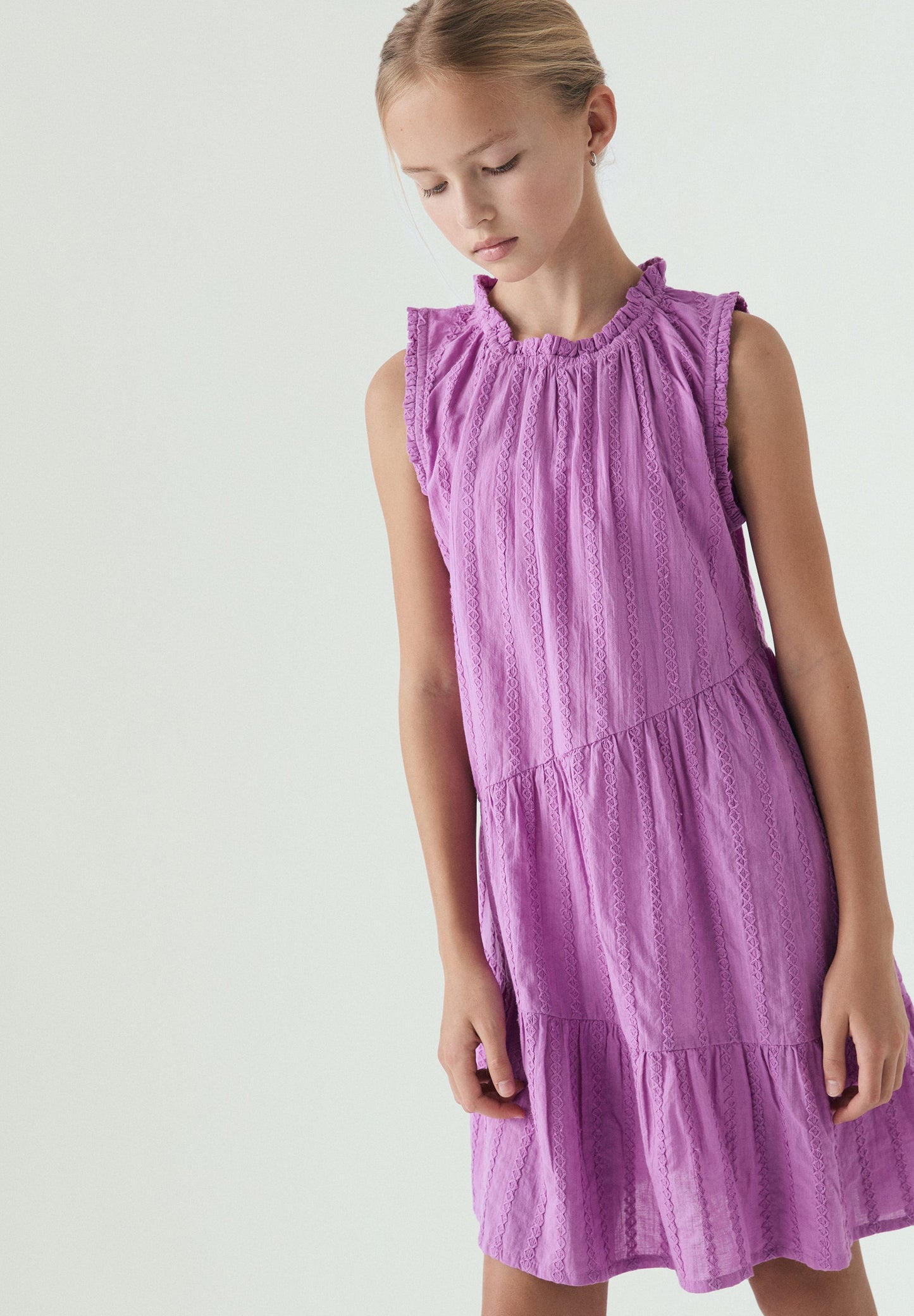 VESTIDO COSTURAS ALGODÃO