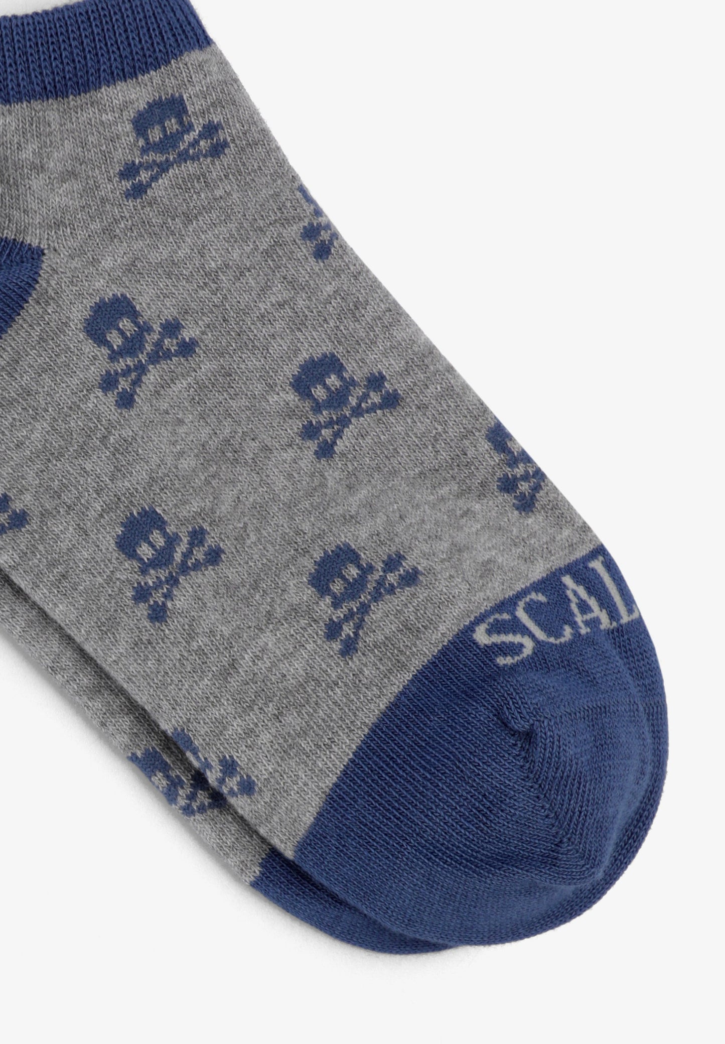 MEIAS PELO TORNOZELO PADRÃO SKULL