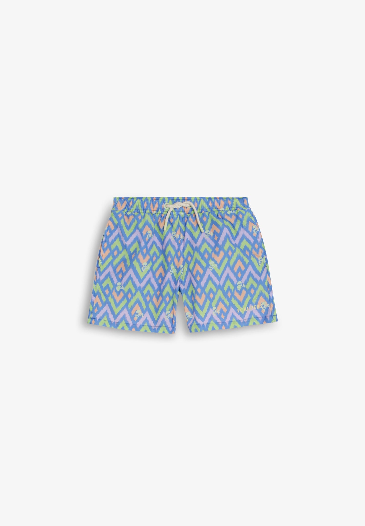 CALÇÕES DE BANHO COM ESTAMPADO DE IKAT
