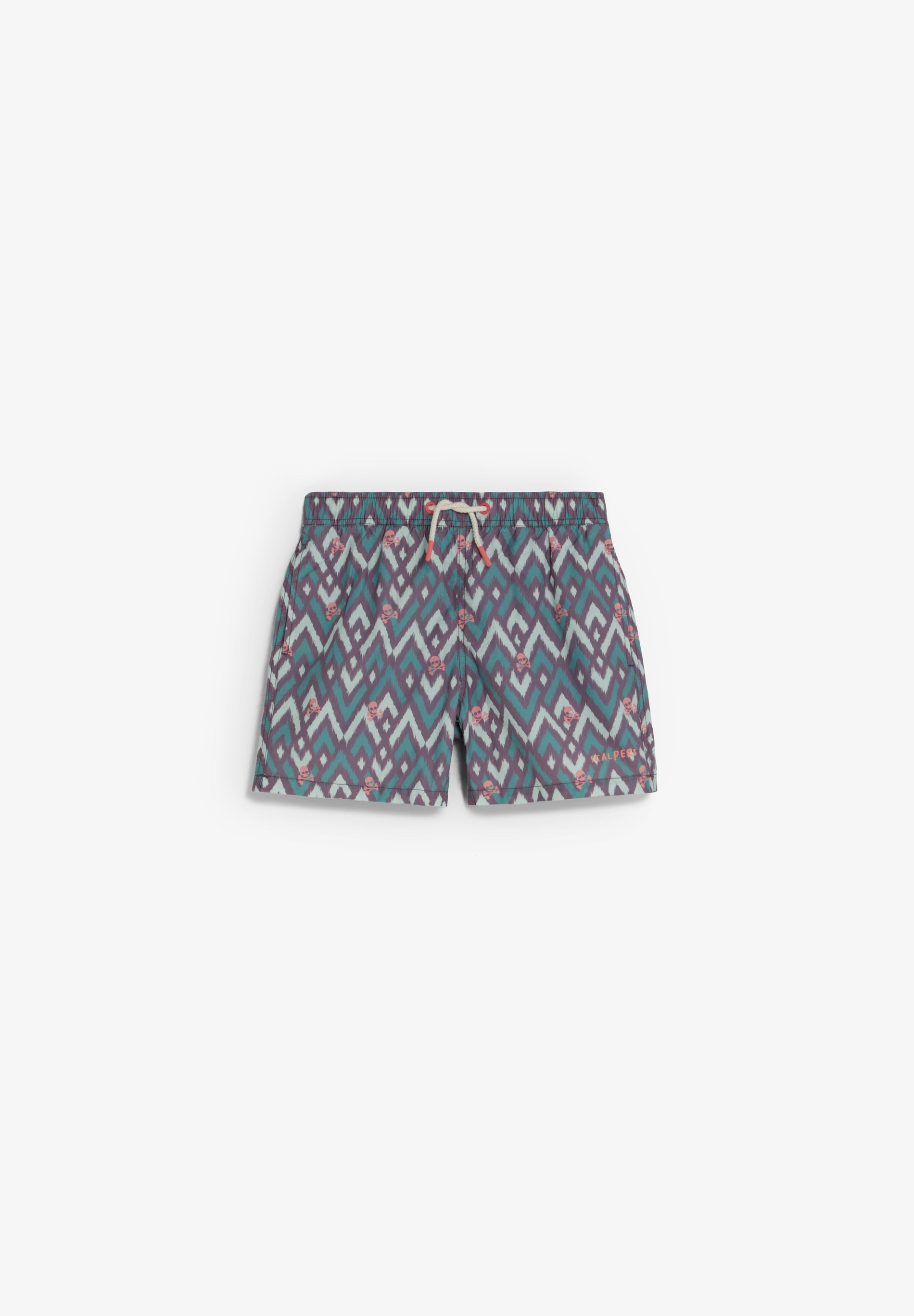 CALÇÕES DE BANHO COM ESTAMPADO DE IKAT