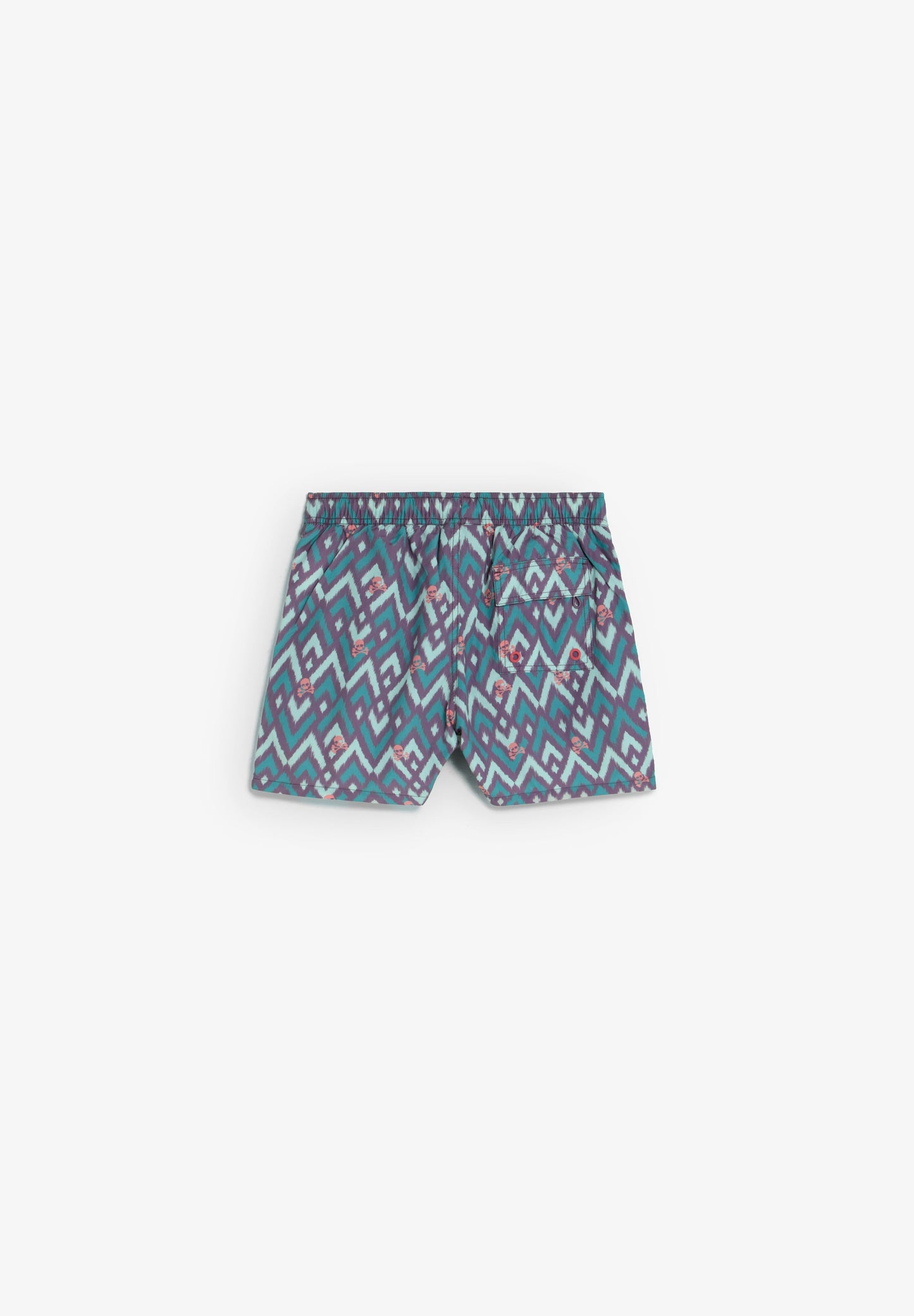 CALÇÕES DE BANHO COM ESTAMPADO DE IKAT