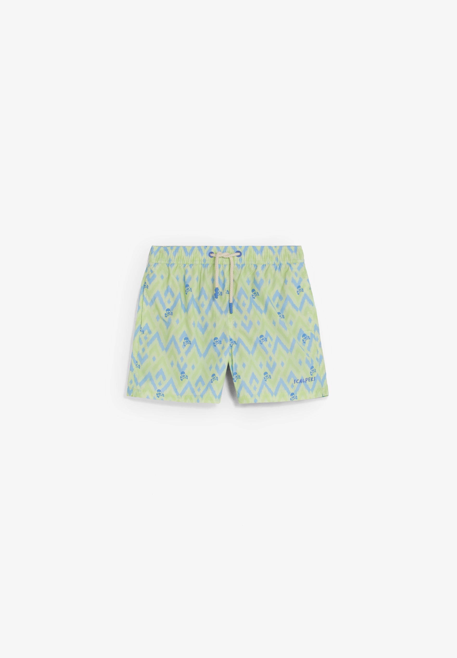 CALÇÕES DE BANHO COM ESTAMPADO DE IKAT