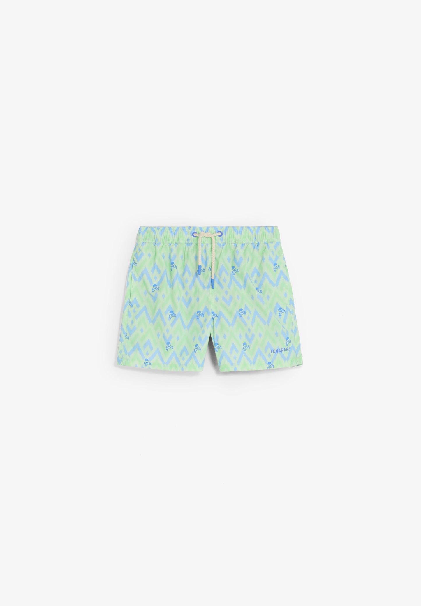 CALÇÕES DE BANHO COM ESTAMPADO DE IKAT