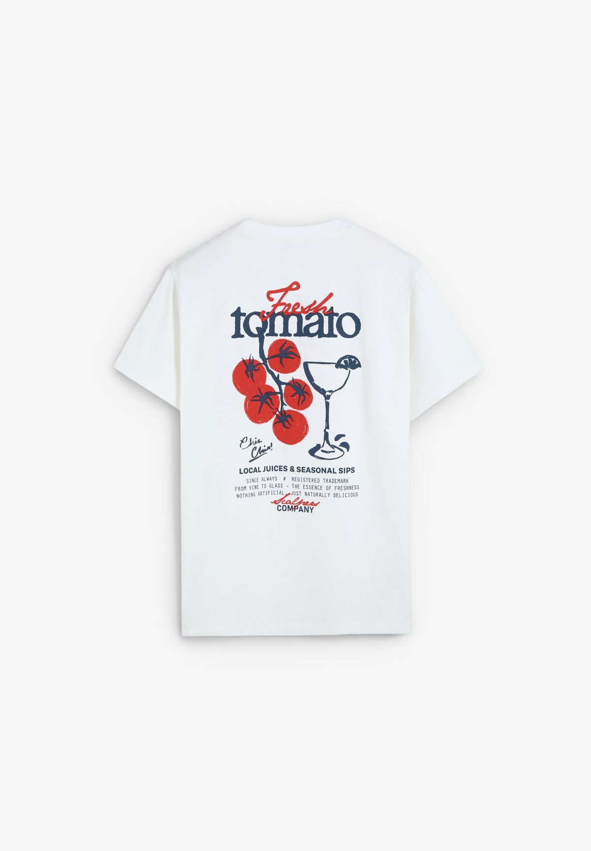 T-SHIRT COM ESTAMPADO EM CONTRASTE