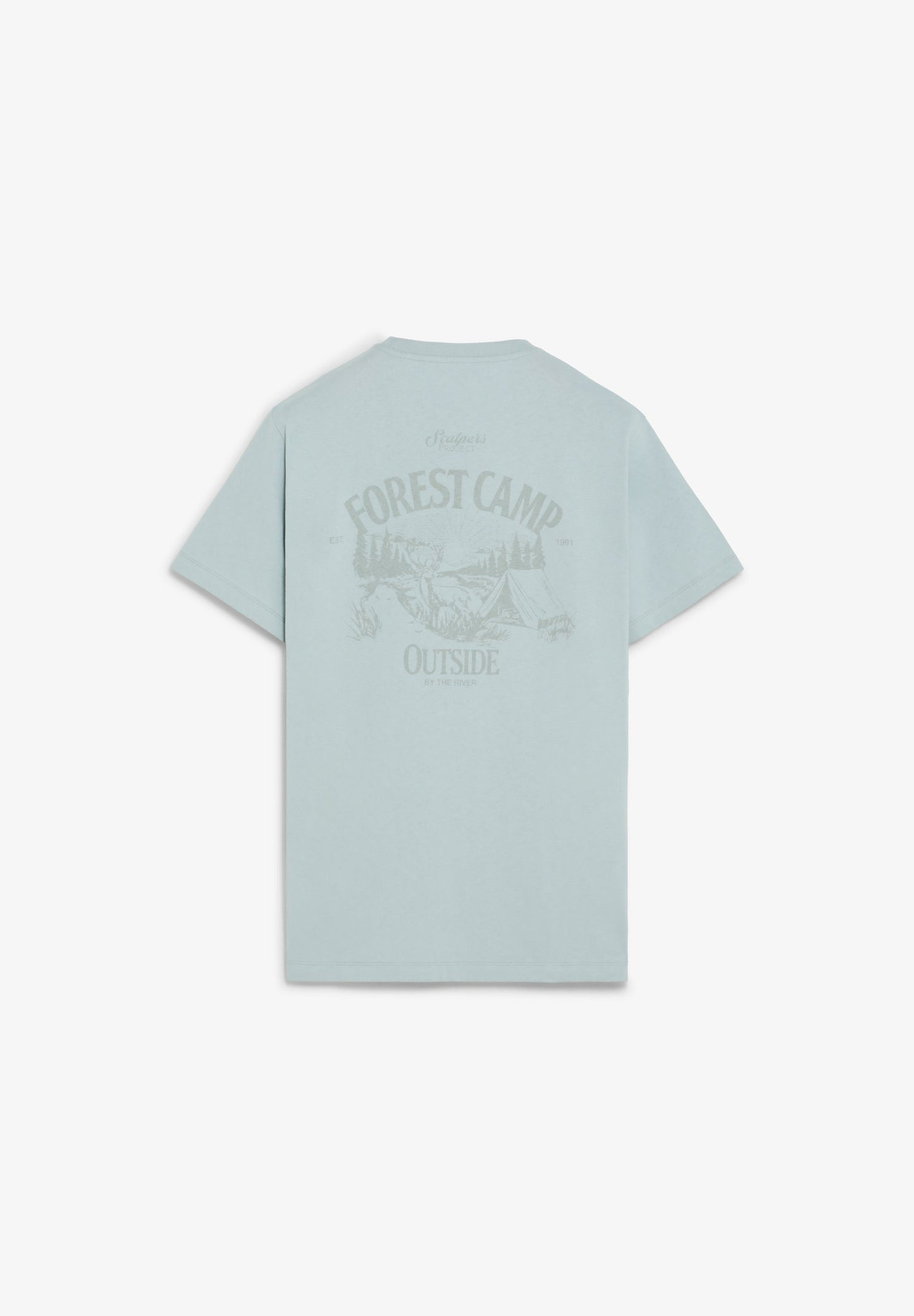 T-SHIRT COM PADRÃO COM EFEITO DESBOTADO
