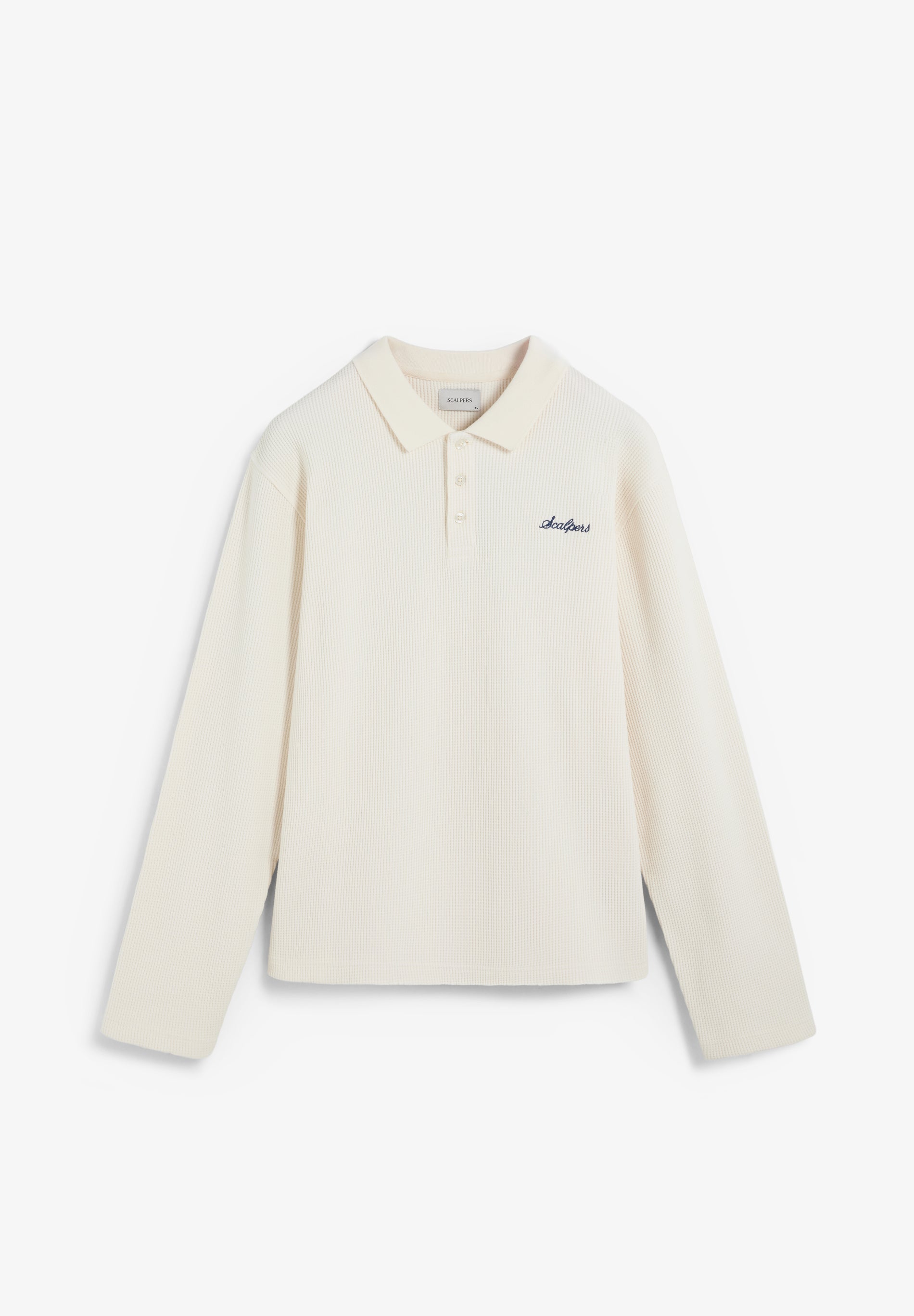 SWEATSHIRT ESTILO CAMISA POLO WAFFLE