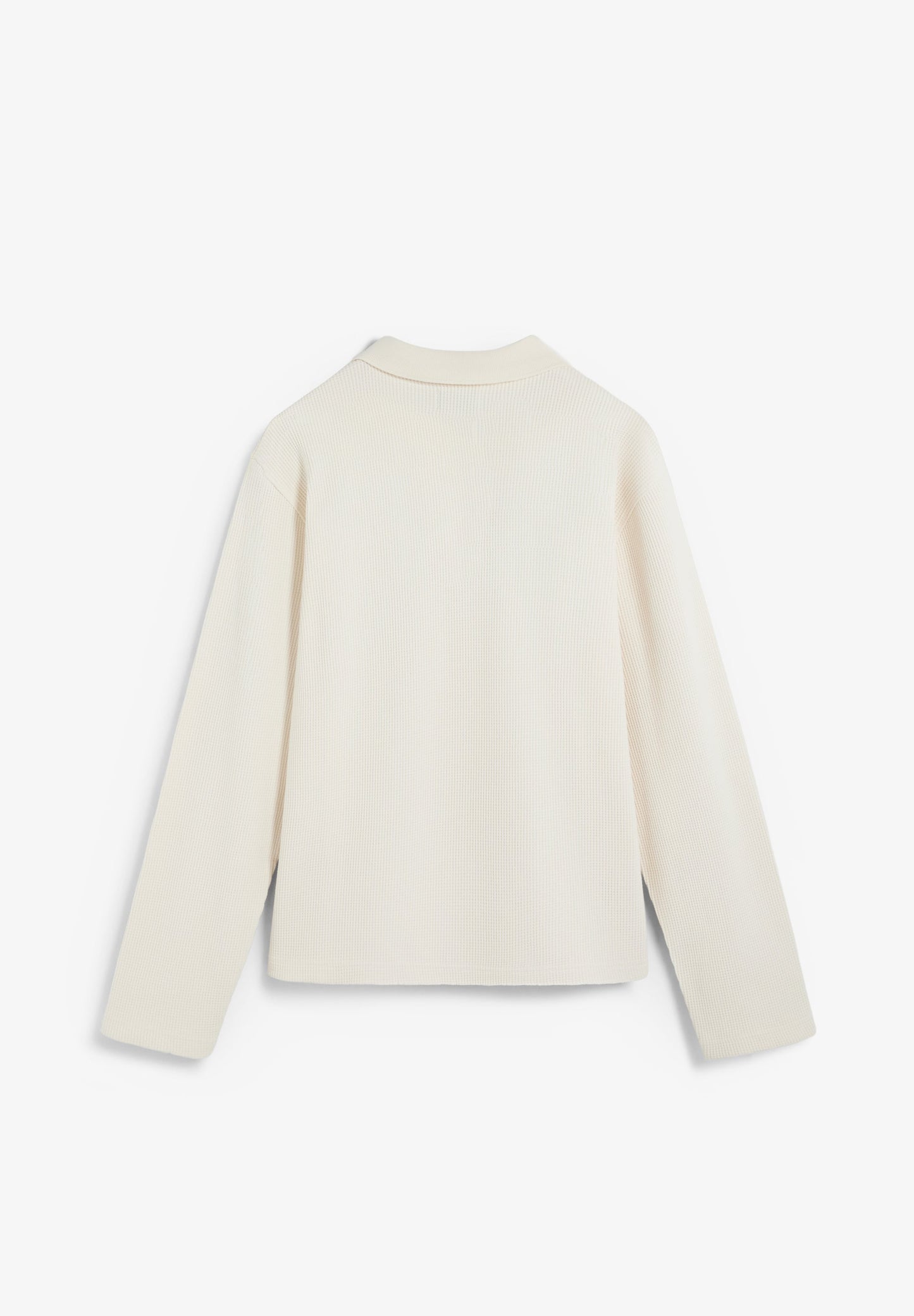 SWEATSHIRT ESTILO CAMISA POLO WAFFLE