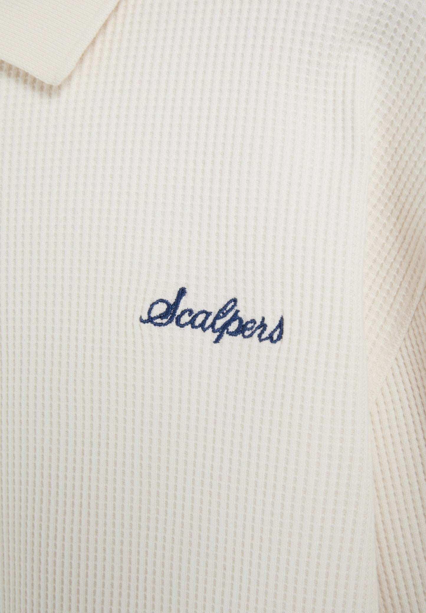 SWEATSHIRT ESTILO CAMISA POLO WAFFLE