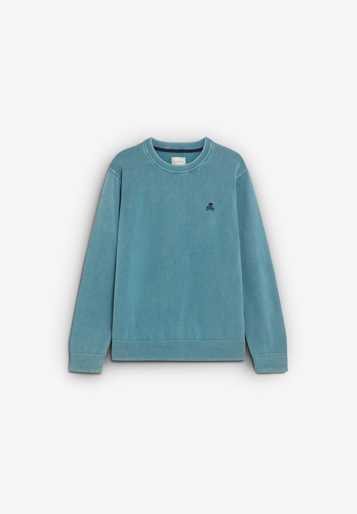 SWEATER DE ALGODÃO COM DECOTE REDONDO