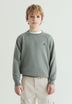 SWEATER DE ALGODÃO COM DECOTE REDONDO