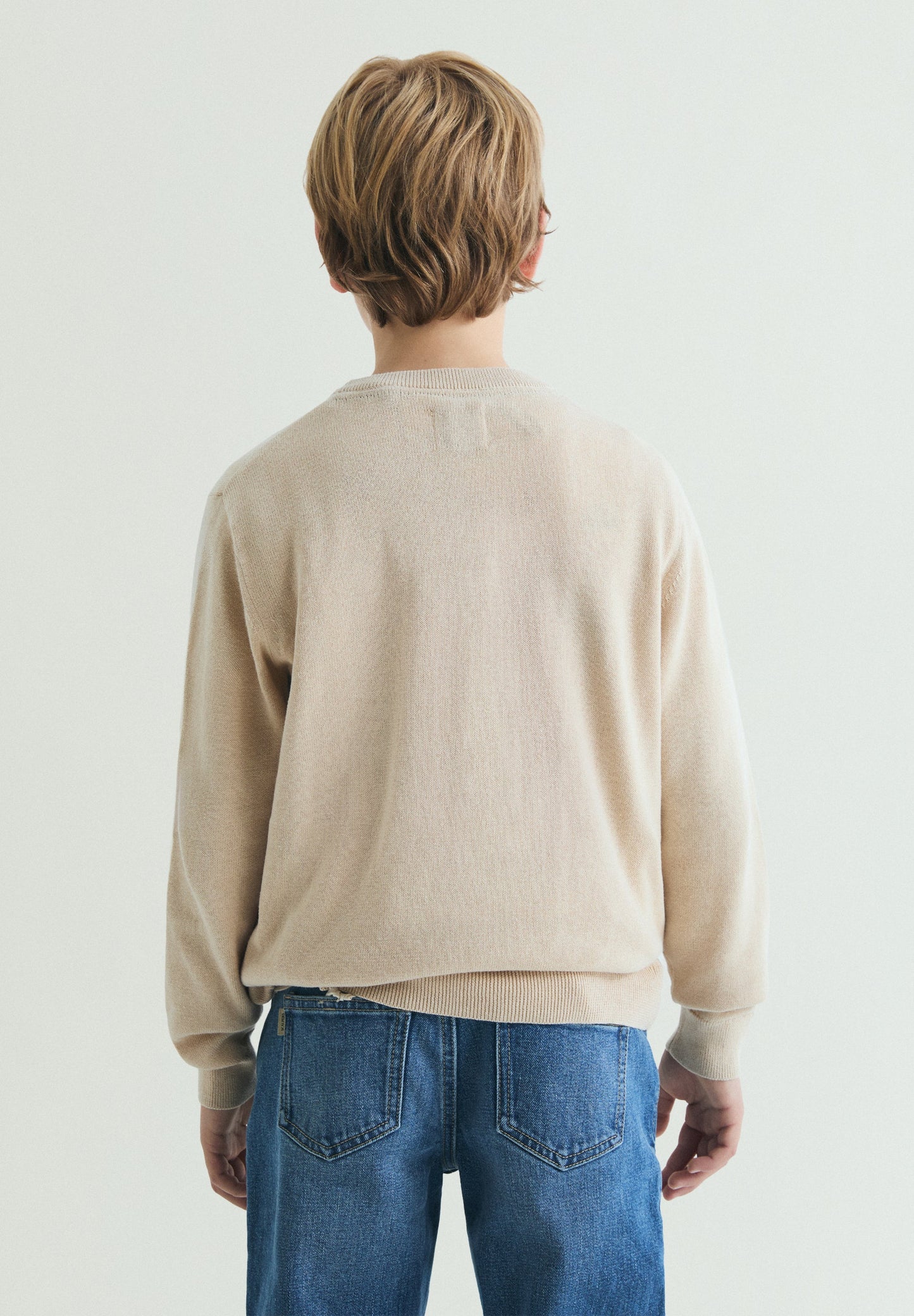 SWEATER DE ALGODÃO COM DECOTE REDONDO