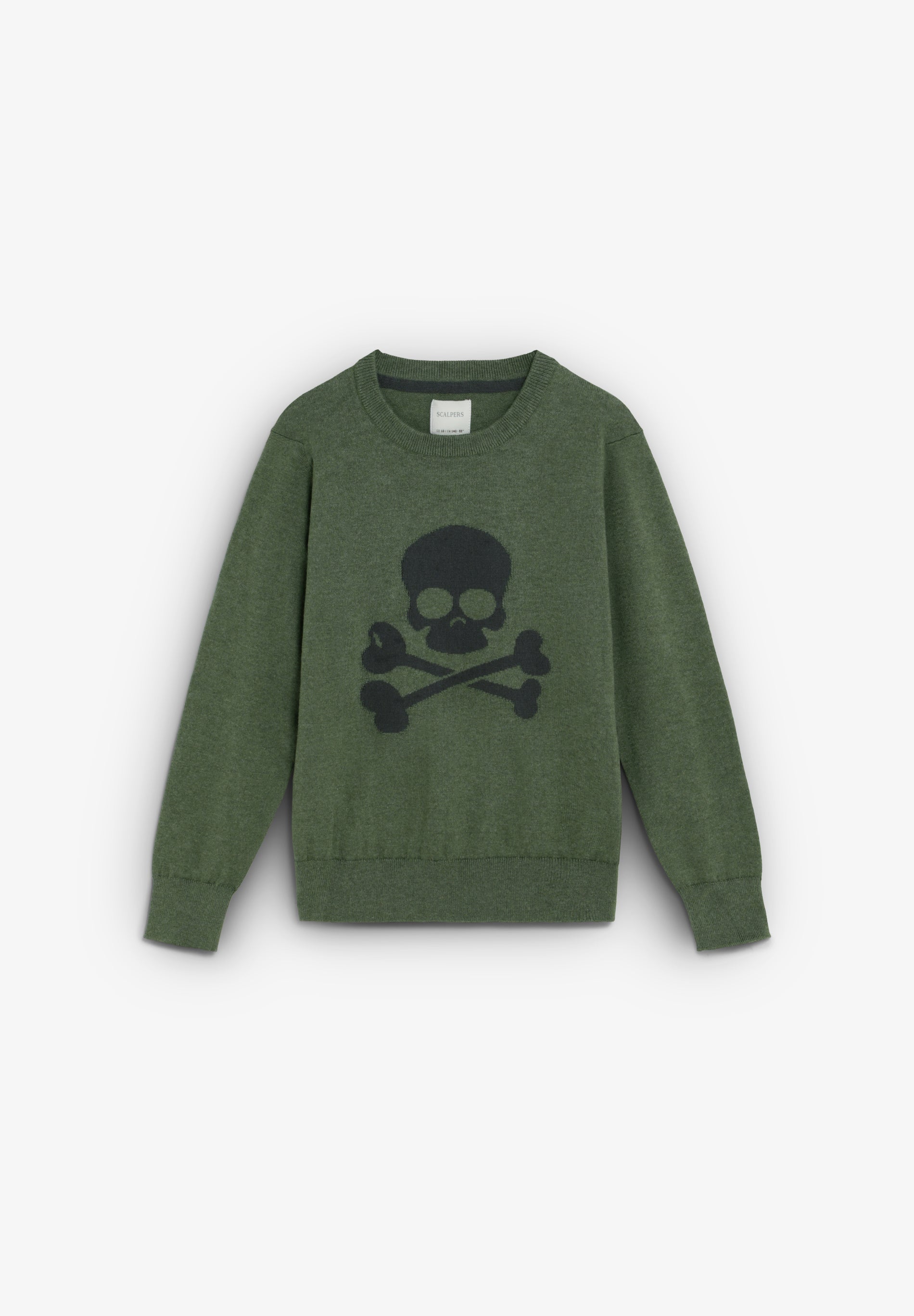 SWEATER COM SKULL EM CONTRASTE