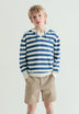 SWEATER COM CAPUZ ÀS RISCAS